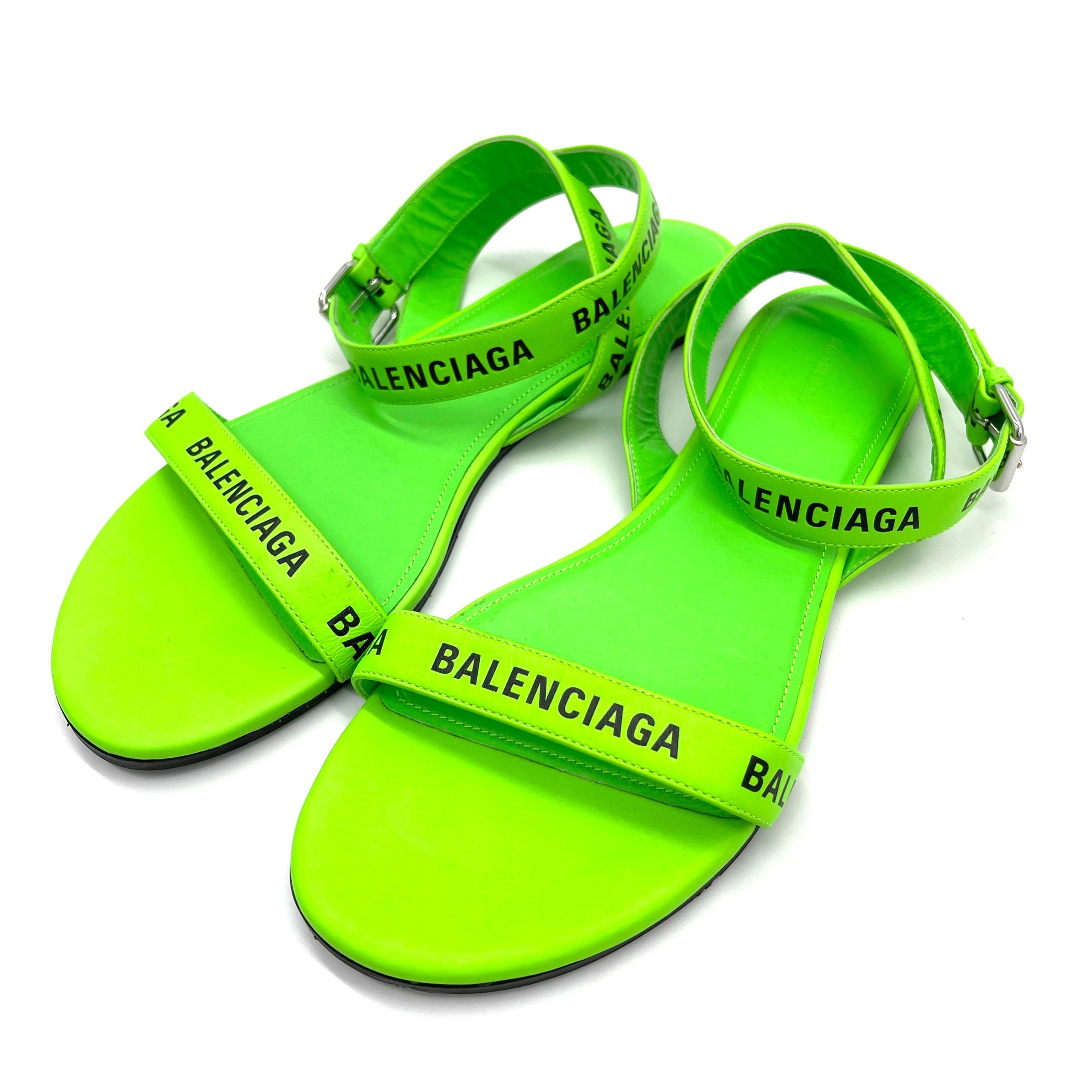 NEW CONDITION BALENCIAGA SANDAL LIME SIZE 38EU
