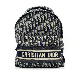 Christian Dior  Oblique Diortravel Backpack Blue