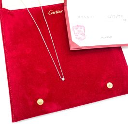 Cartier Diamond Pendant Necklace in 18K White Gold