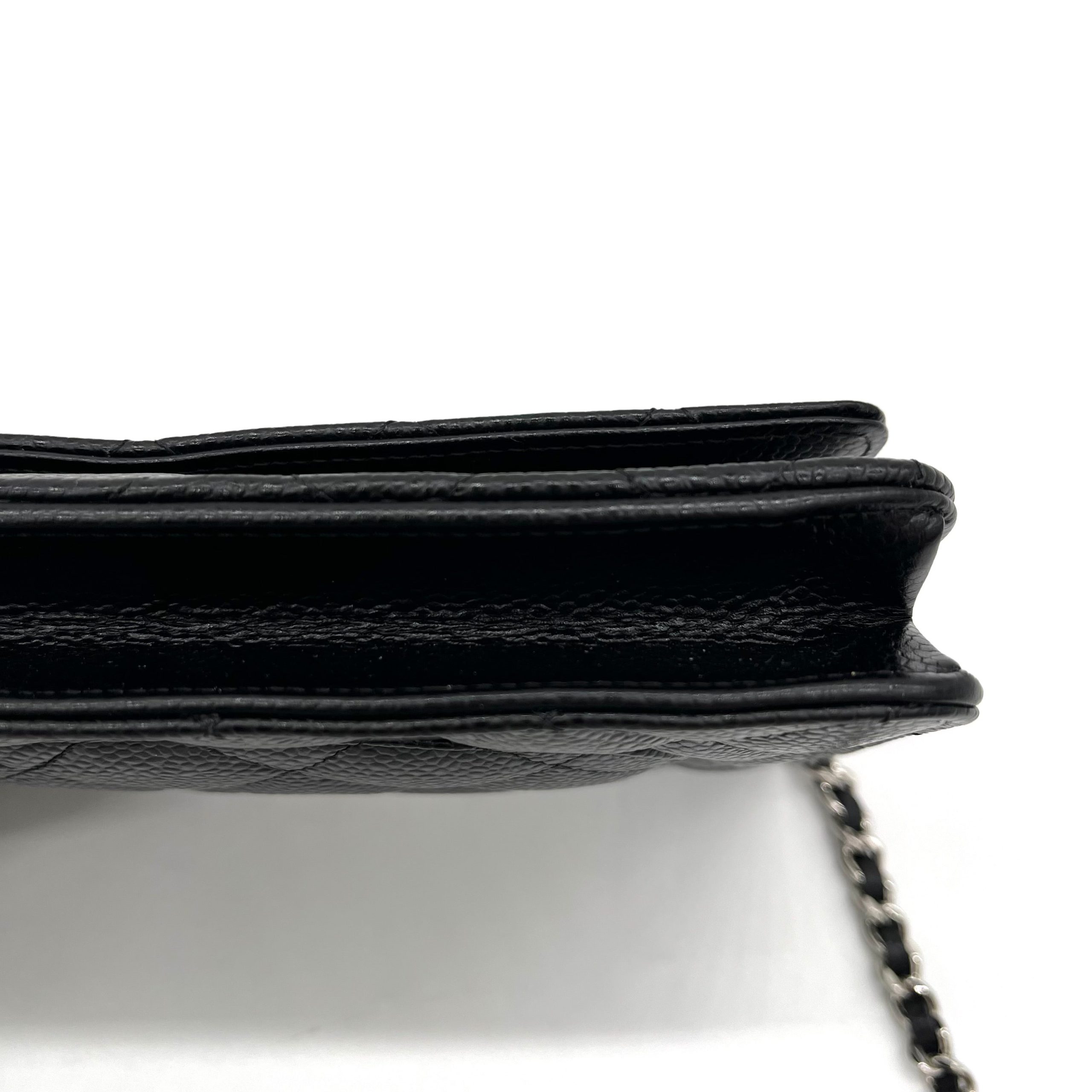 Chanel Caviar Quilted Wallet on Chain WOC Black 2019