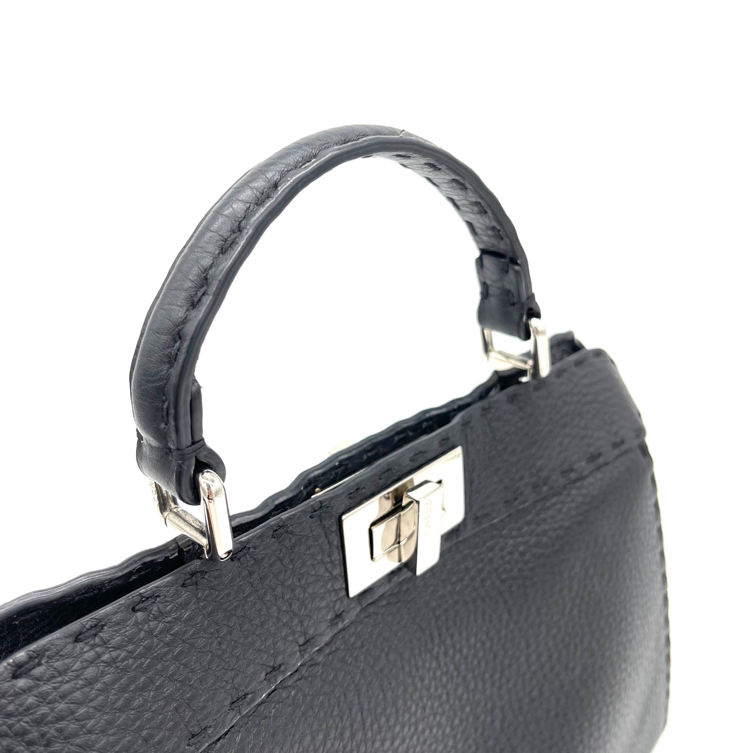 FENDI Peekaboo ISeeU Small Black Selleria bag