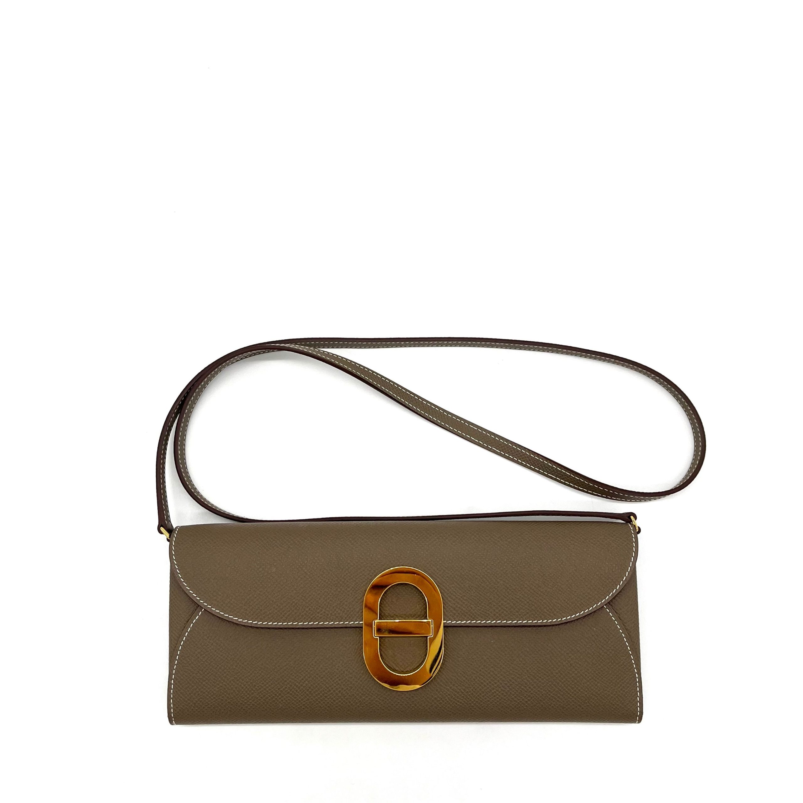 Hermes Epsom Chaine d'Ancre Wallet To Go Etoupe