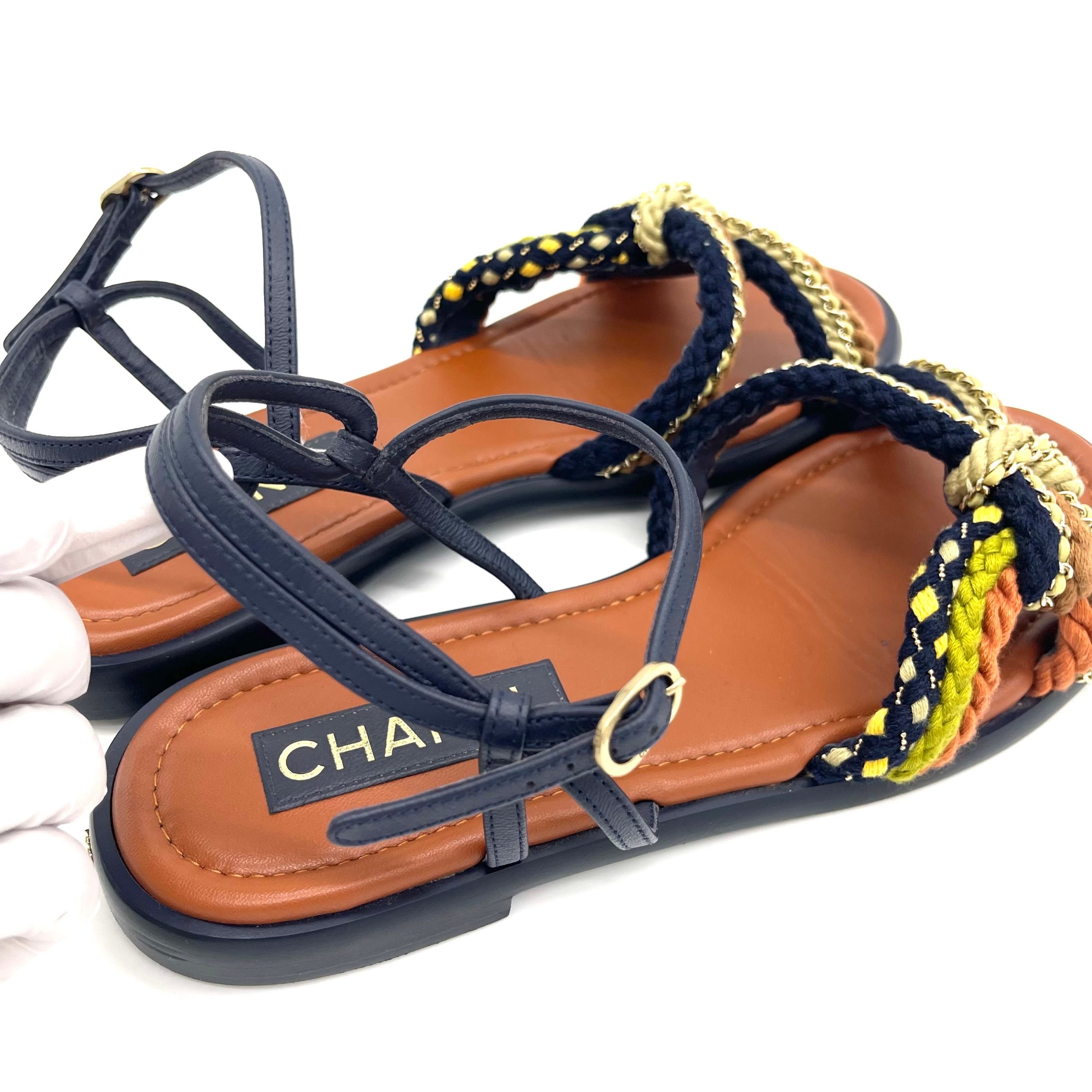 CHANEL Rope Sandals Size40 Retail Price $1150