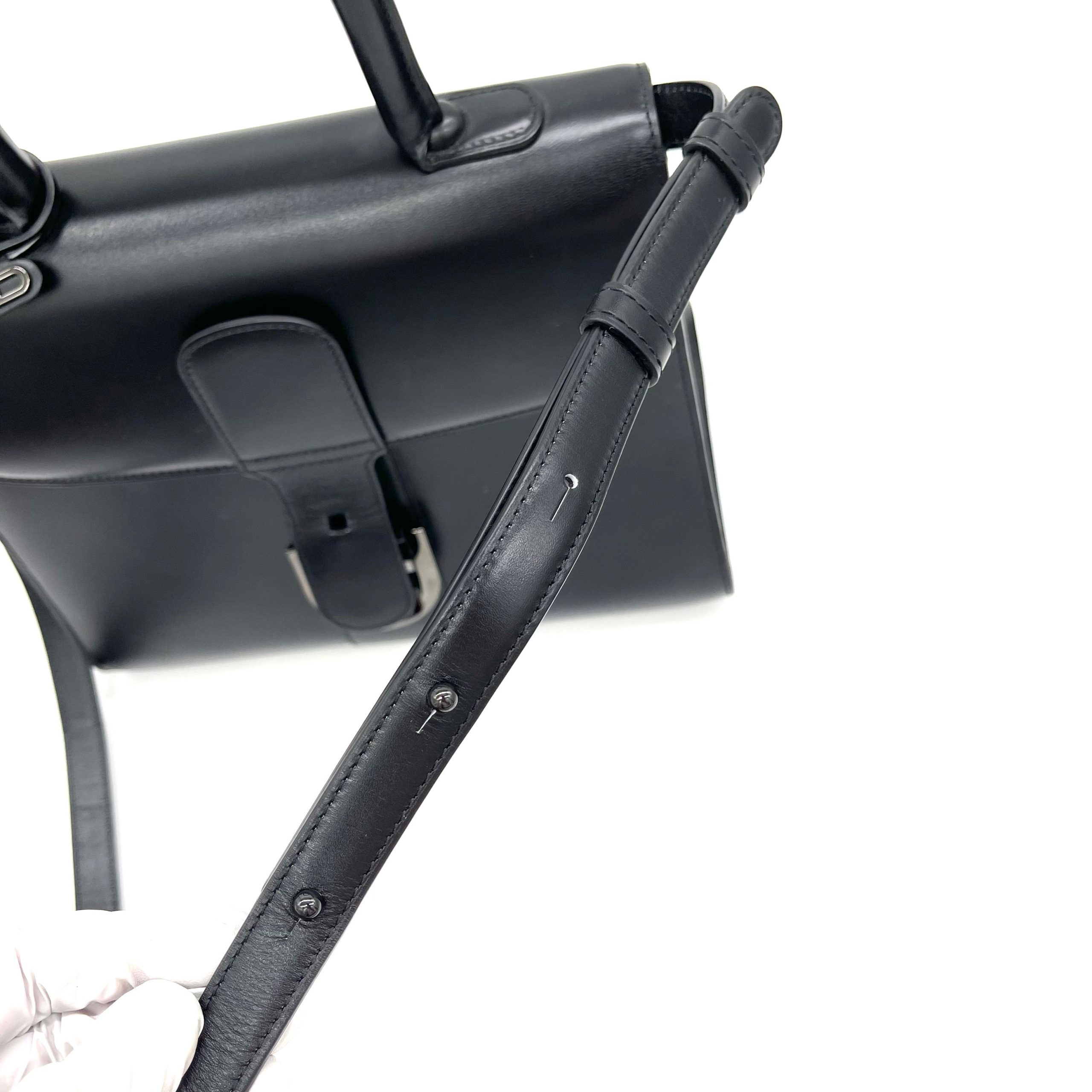 DELVAUX Box Calfskin MM Brillant Black