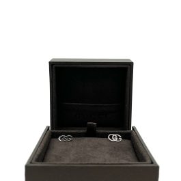Gucci Interlocking 18k white gold earrings