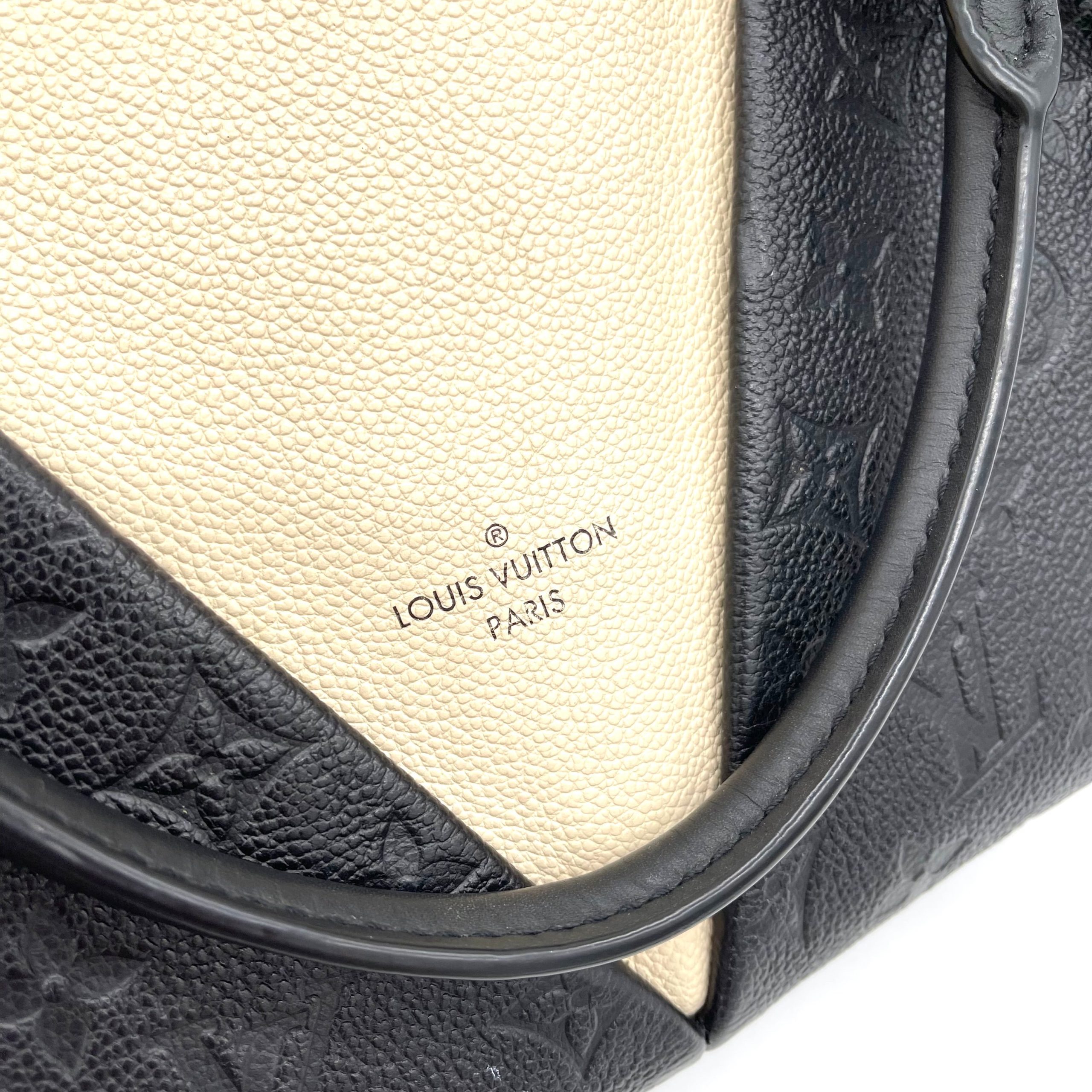 LOUIS VUITTON Empreinte V Tote BB Black Creme SD3159