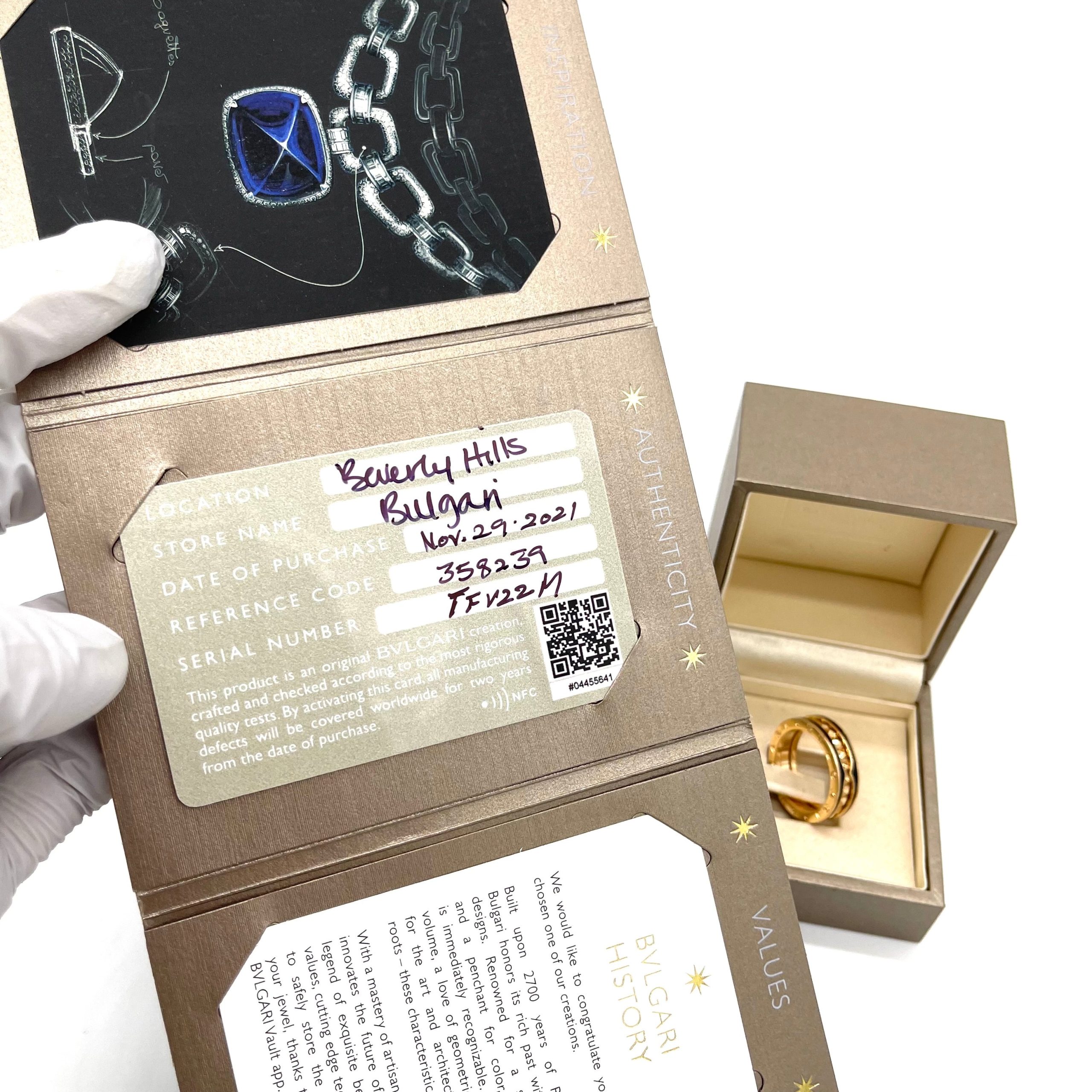 BVLGARI B.ZERO1 RING SIZE 9