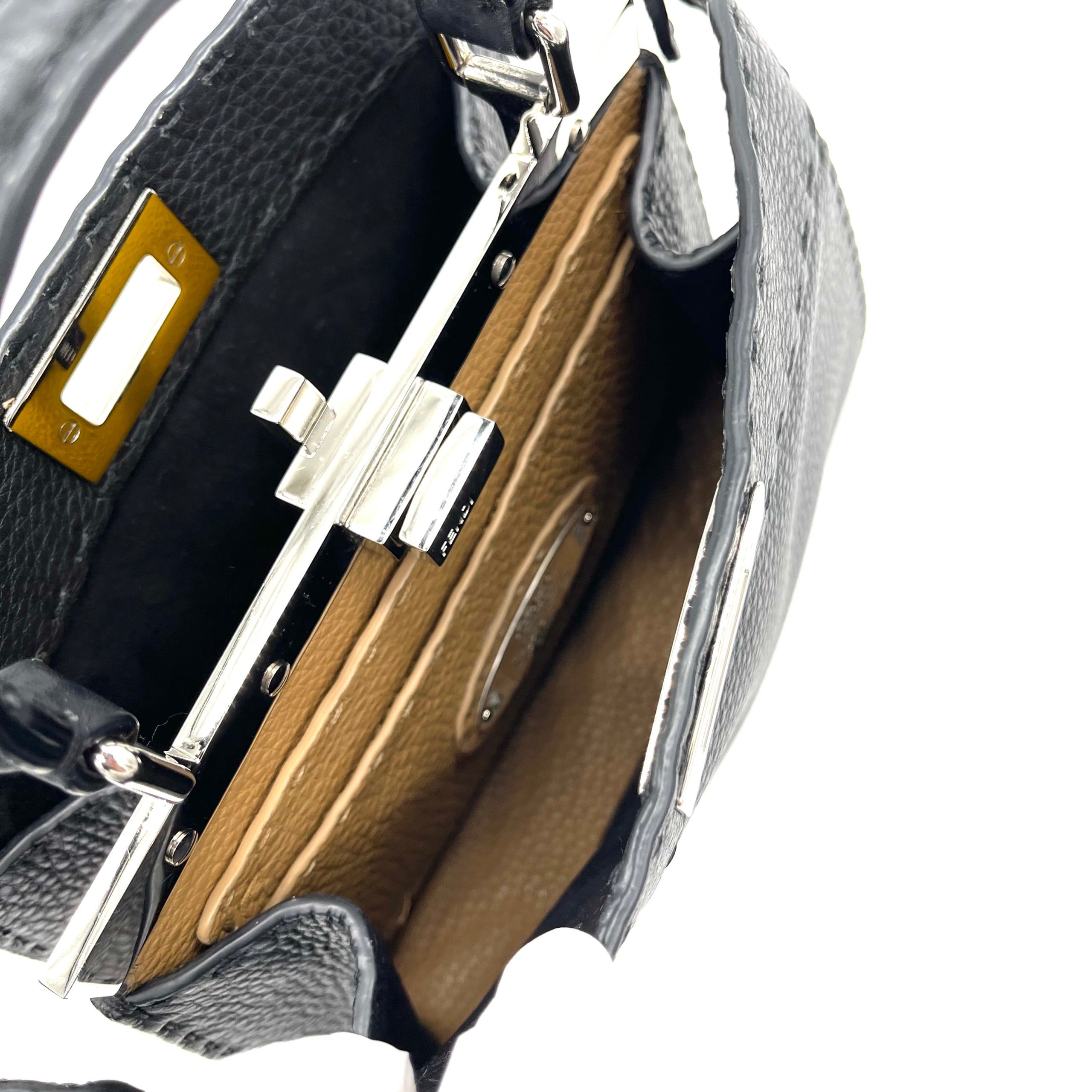 FENDI Peekaboo ISeeU Small Black Selleria bag
