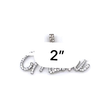 14k White Gold & Natural Diamond Customized Pendant