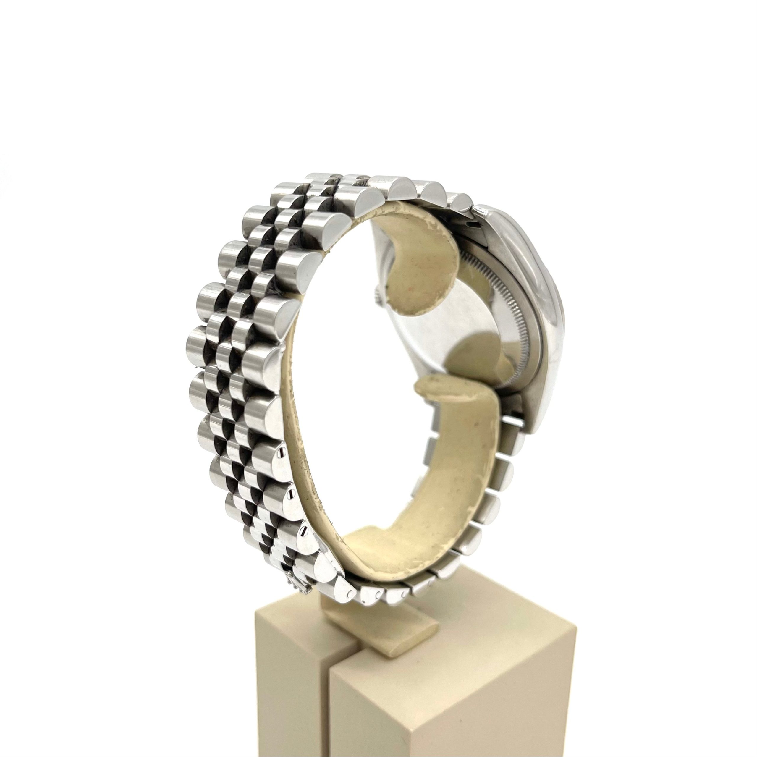 Rolex Datejust 116234 Steel & White Gold Jubilee 36mm White Roman Dial Watch