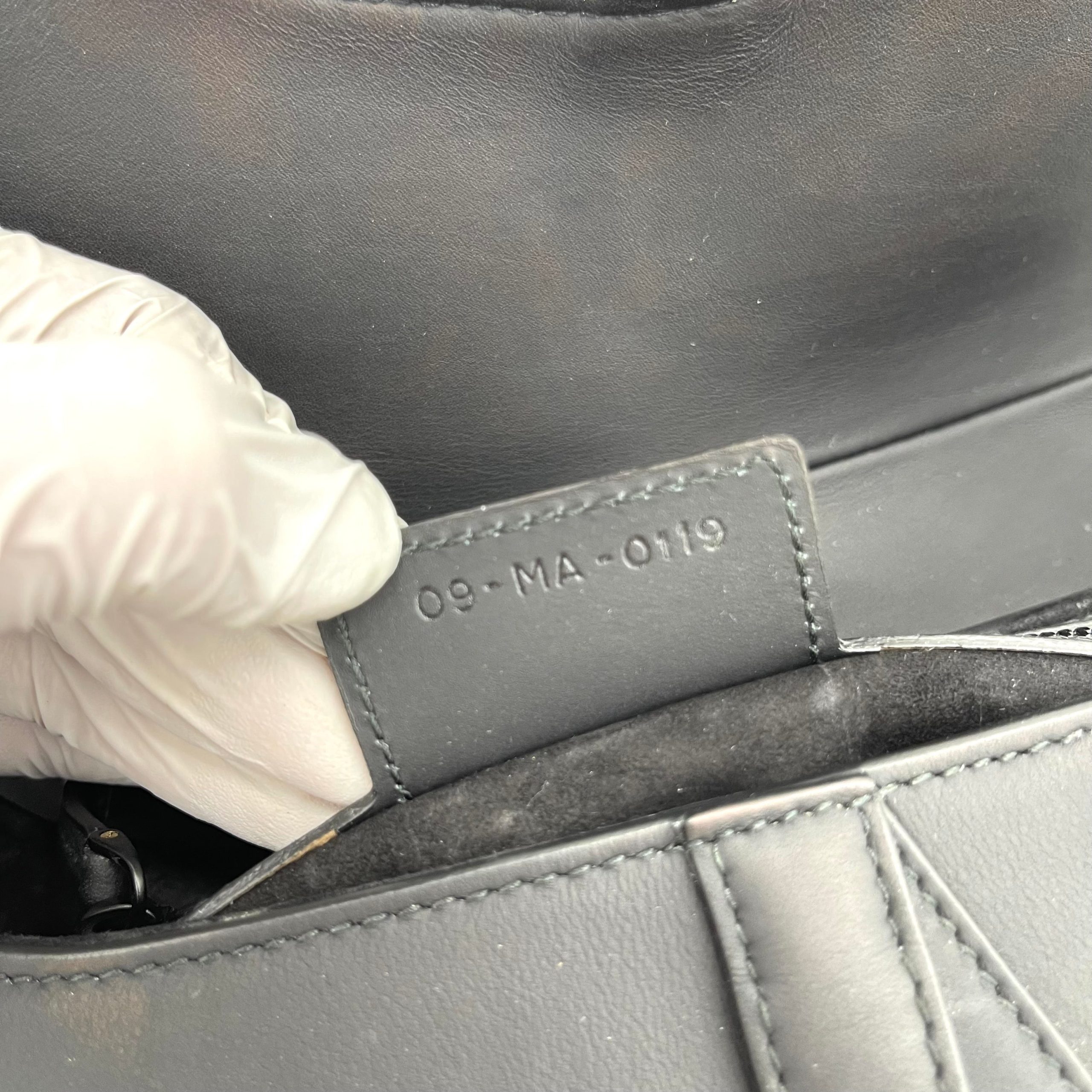 DIOR SADDLE BAG Black Ultramatte Calfskin