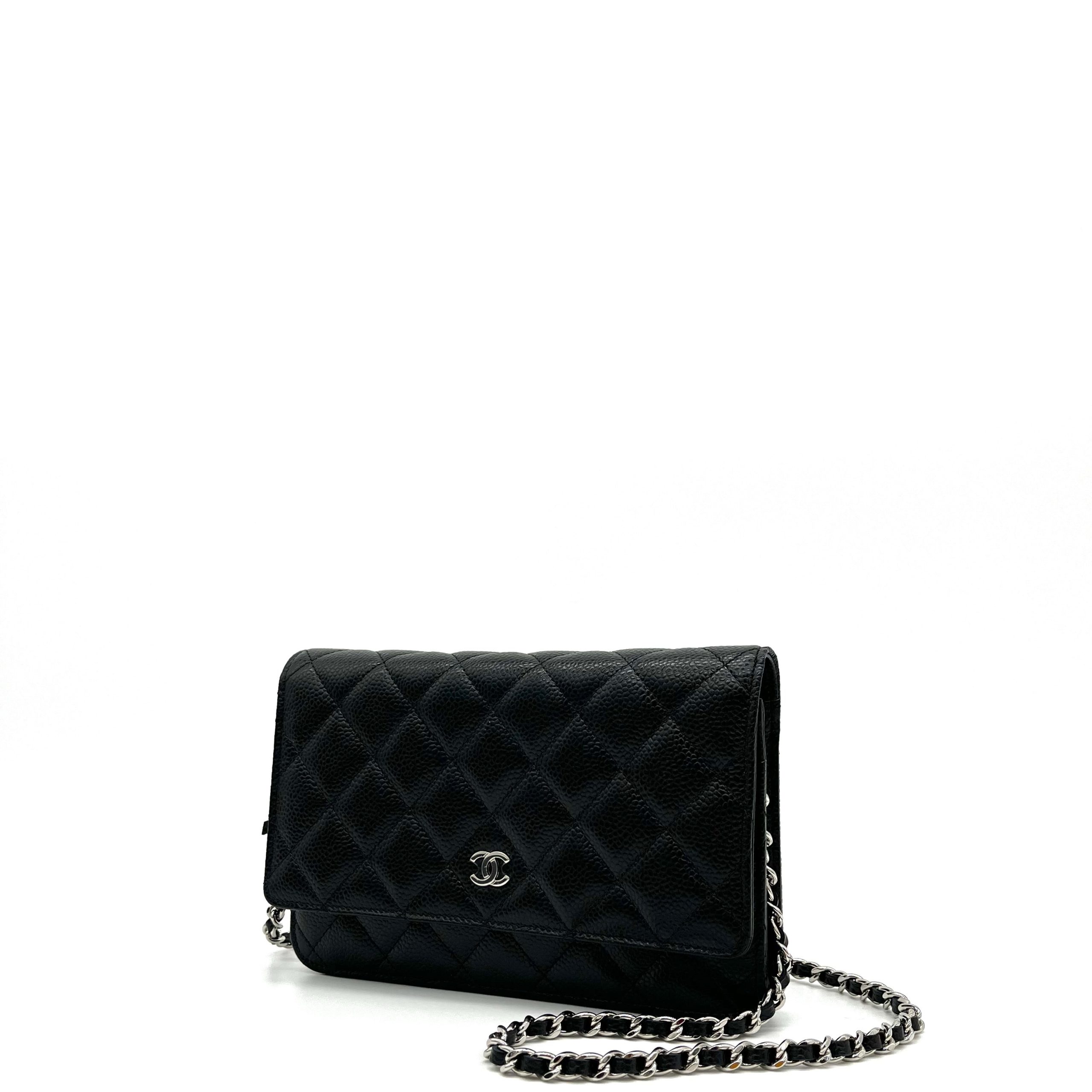Chanel Caviar Quilted Wallet on Chain WOC Black 2019
