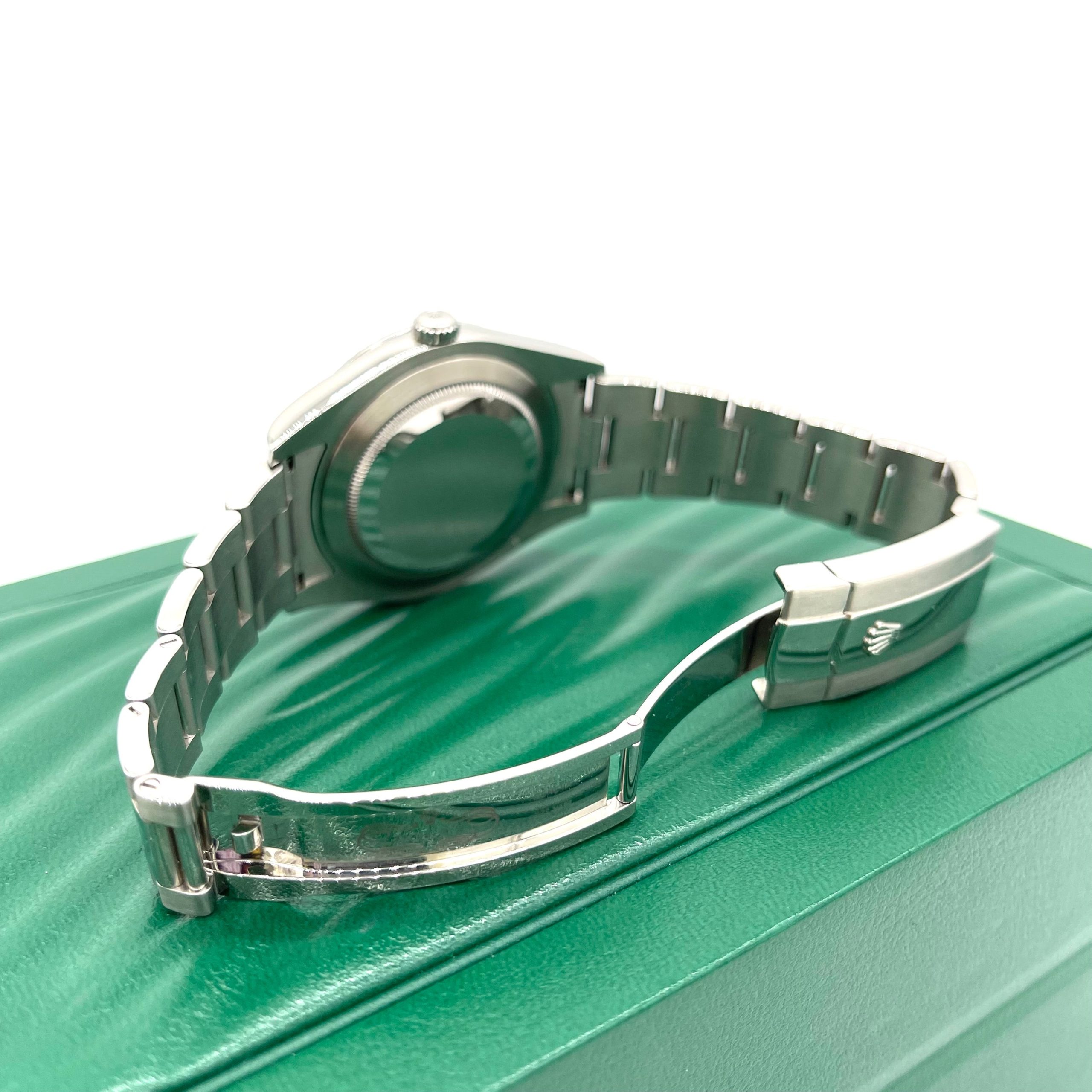 Rolex Datejust ll 116334 41 mm Steel Rhodium Diamond Fluted Bezel