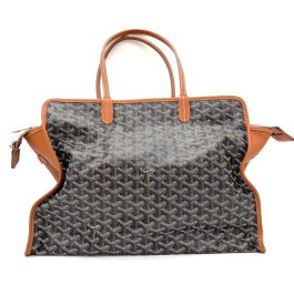 GOYARD Goyardine Sac Hardy Pet Carrier PM – Black/Gold