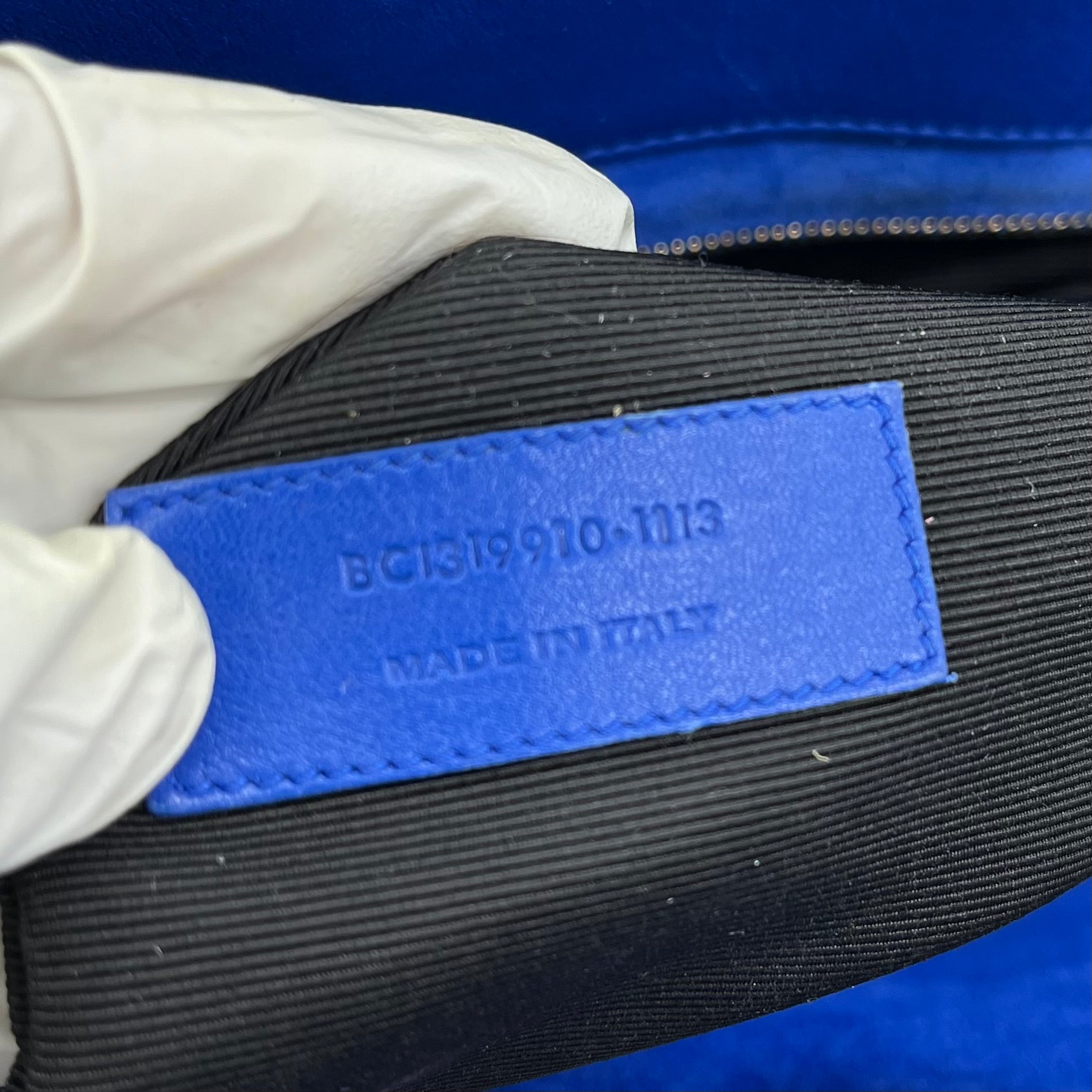 Saint Laurent Calfskin Large Sac de Jour Carryall Blue