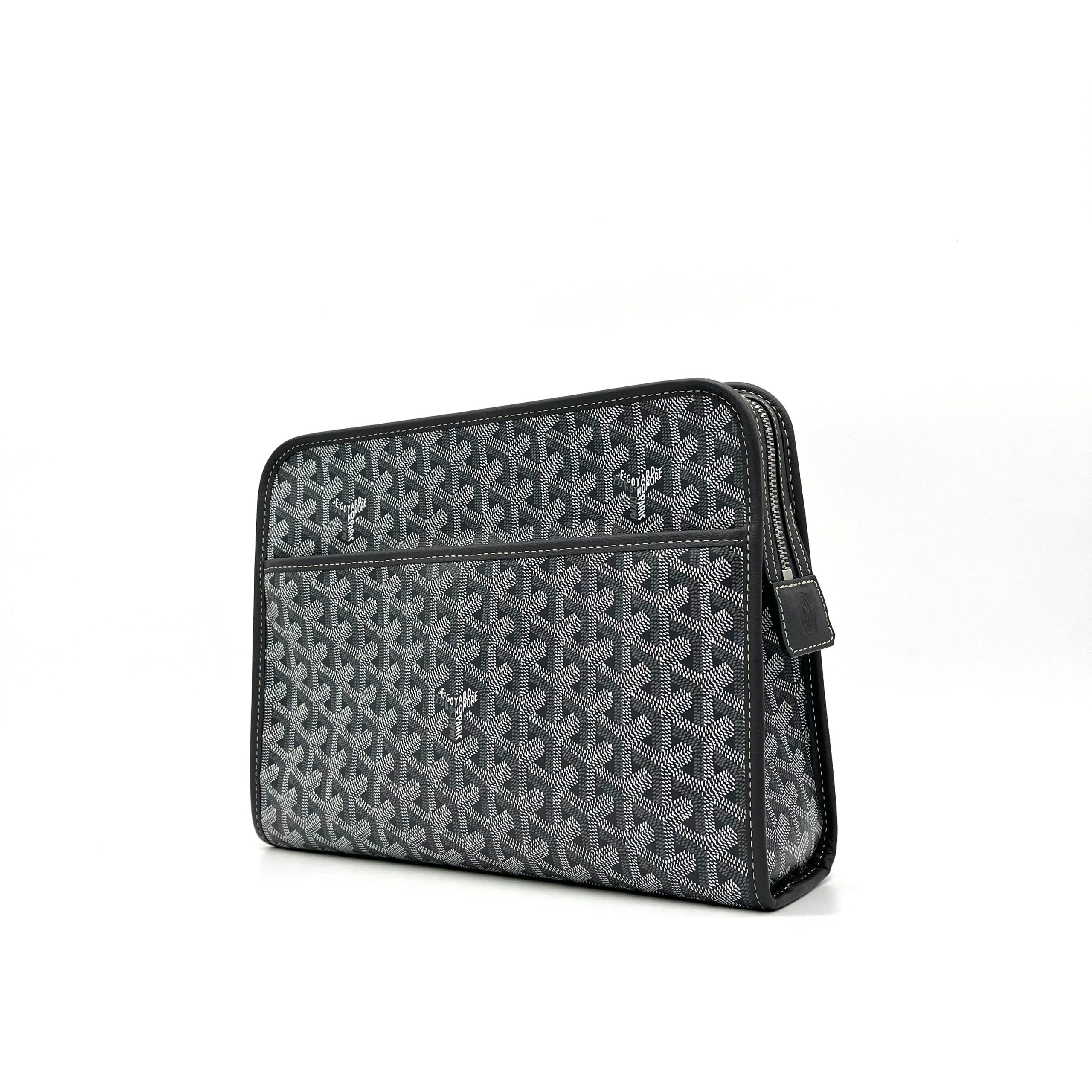Goyard Goyardine Jouvence Toiletry Pouch Grey