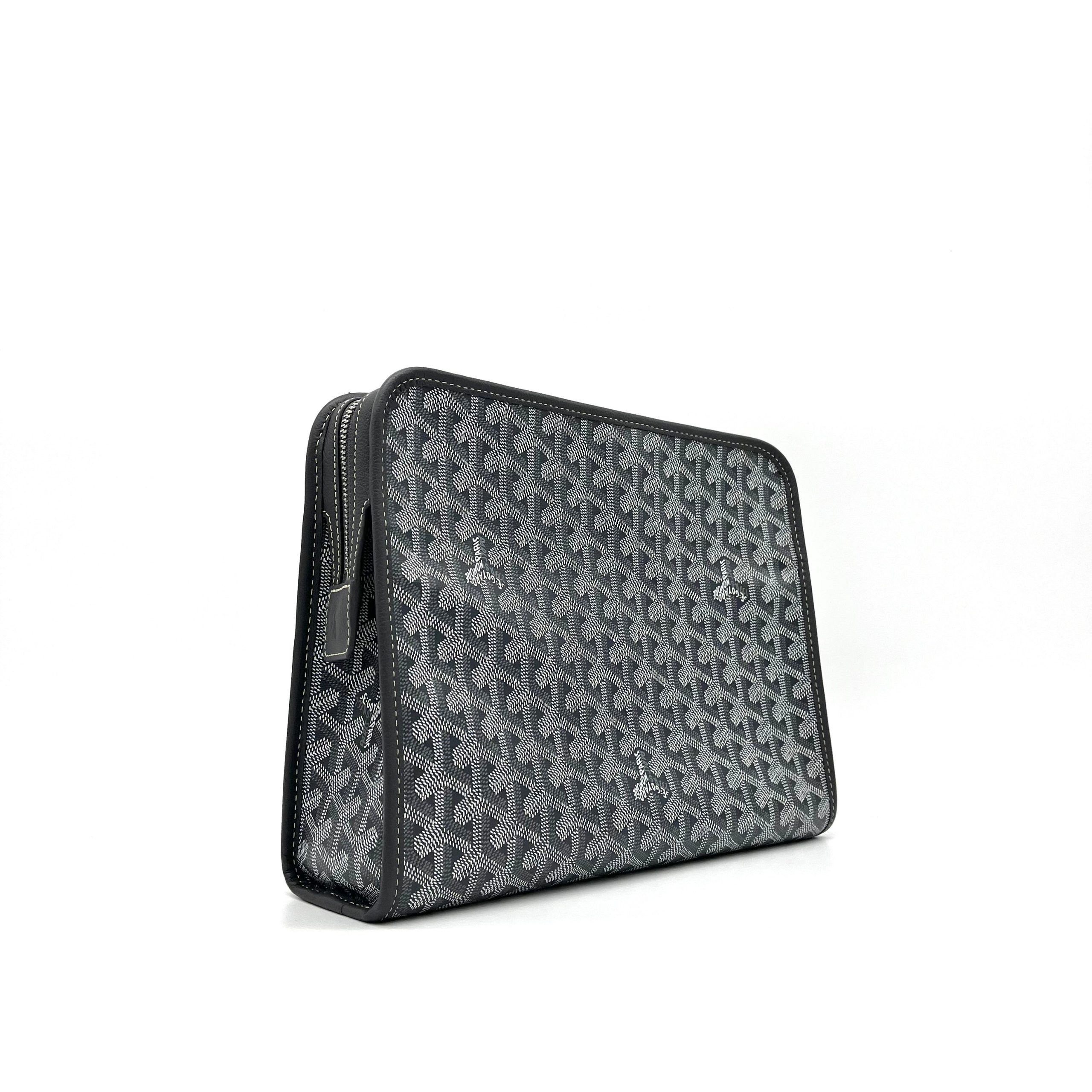 Goyard Goyardine Jouvence Toiletry Pouch Grey