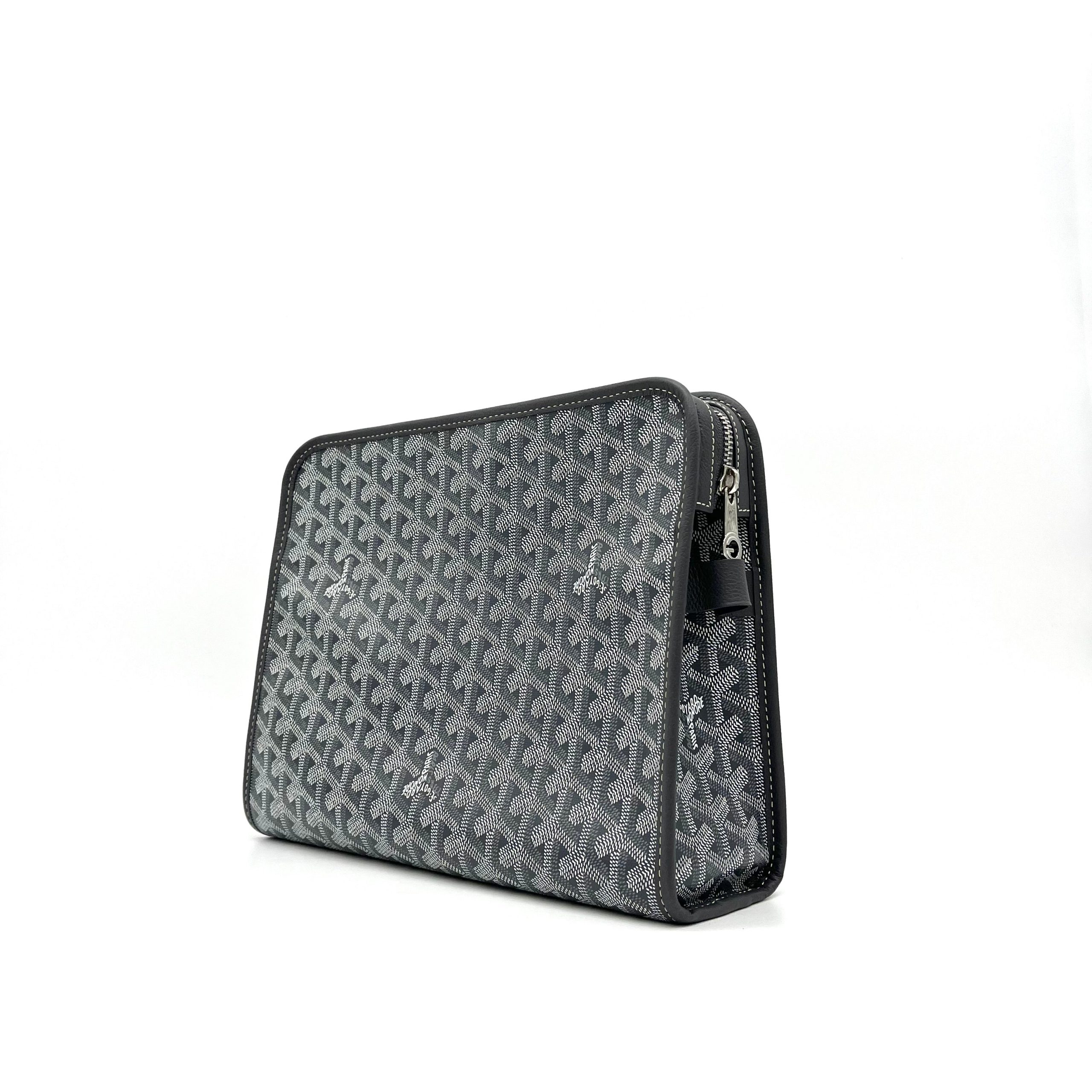 Goyard Goyardine Jouvence Toiletry Pouch Grey