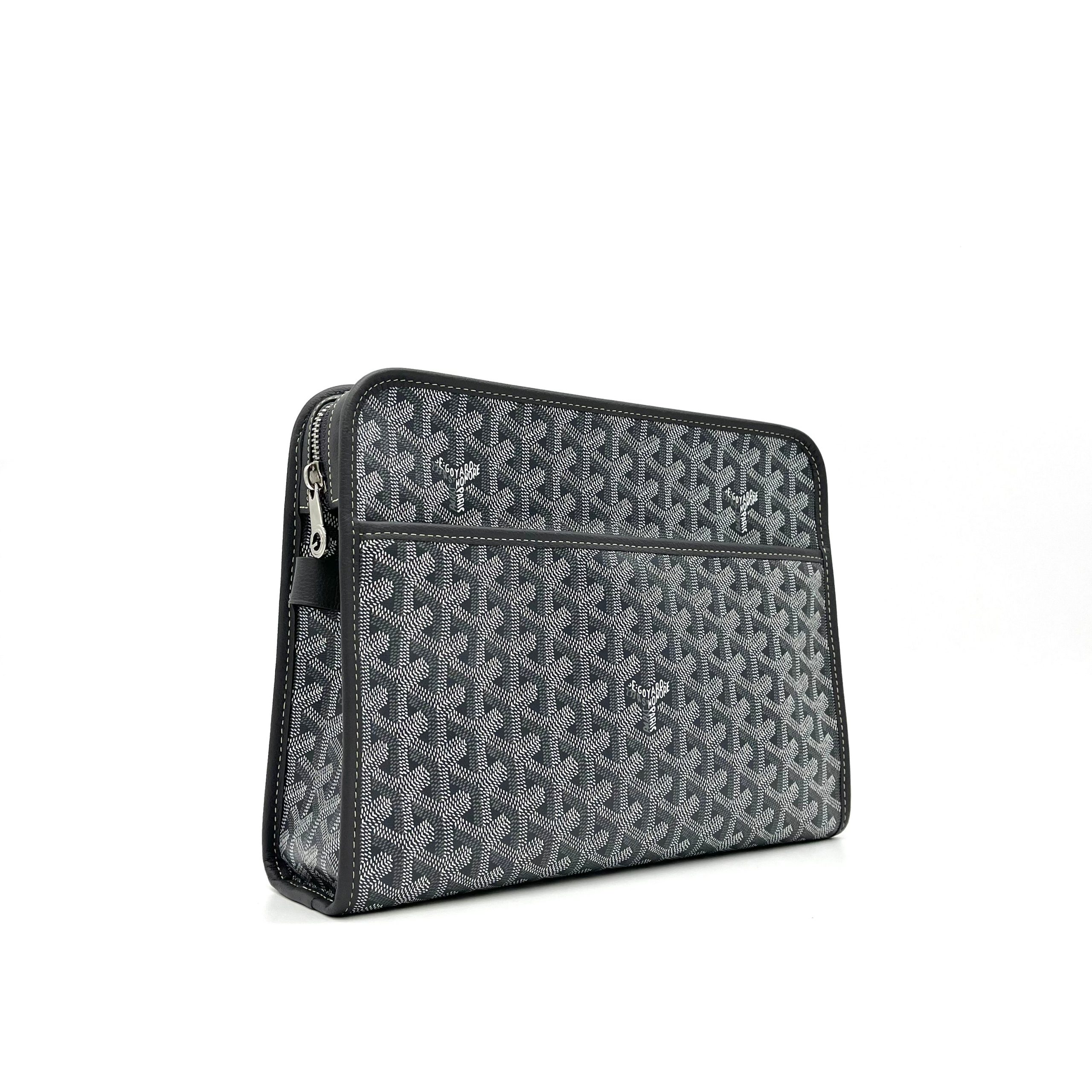 Goyard Goyardine Jouvence Toiletry Pouch Grey