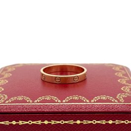 Cartier LOVE wedding band size of 63 Rose Gold