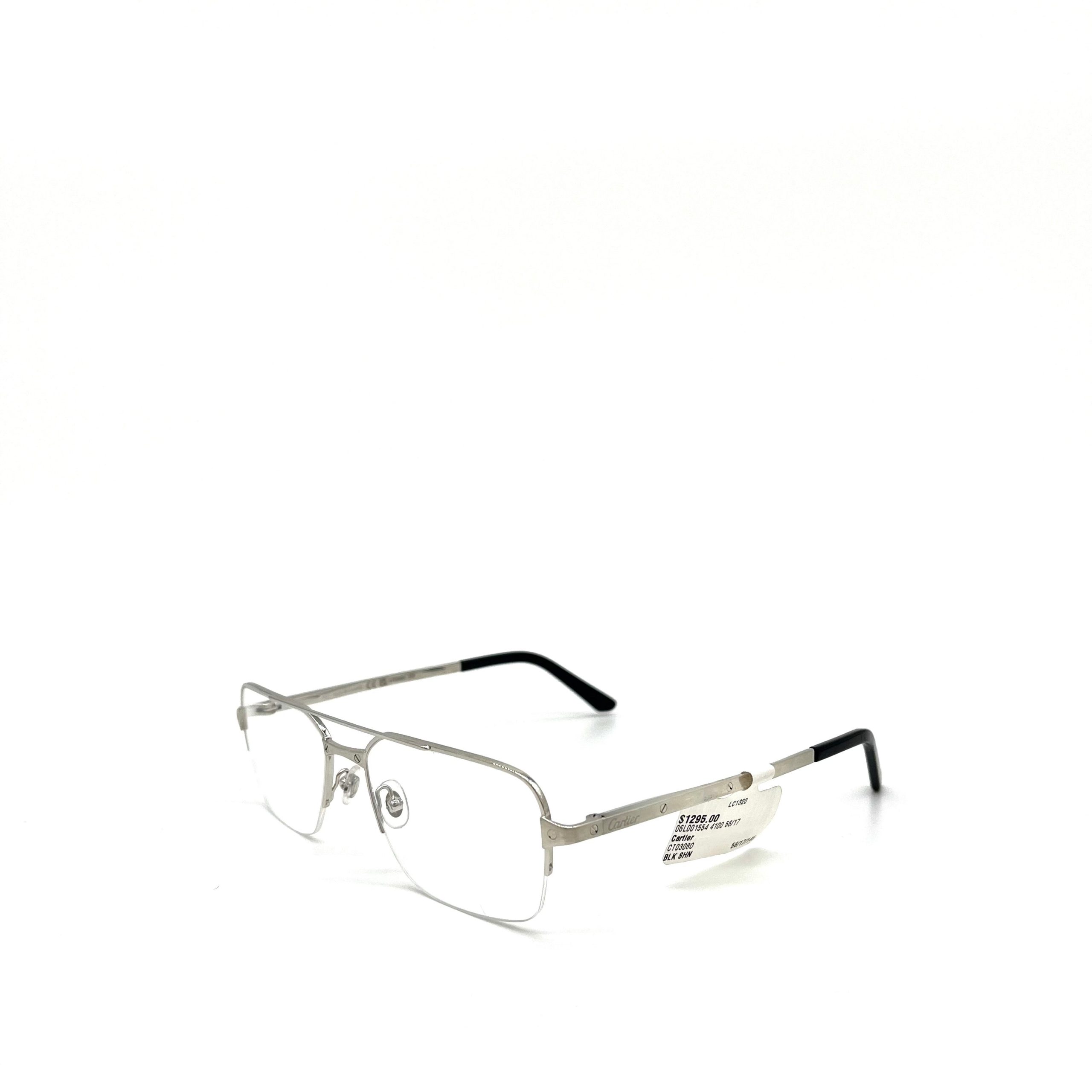 CARTIER CT03080 06L001554 4100 56/17 Frame Silver