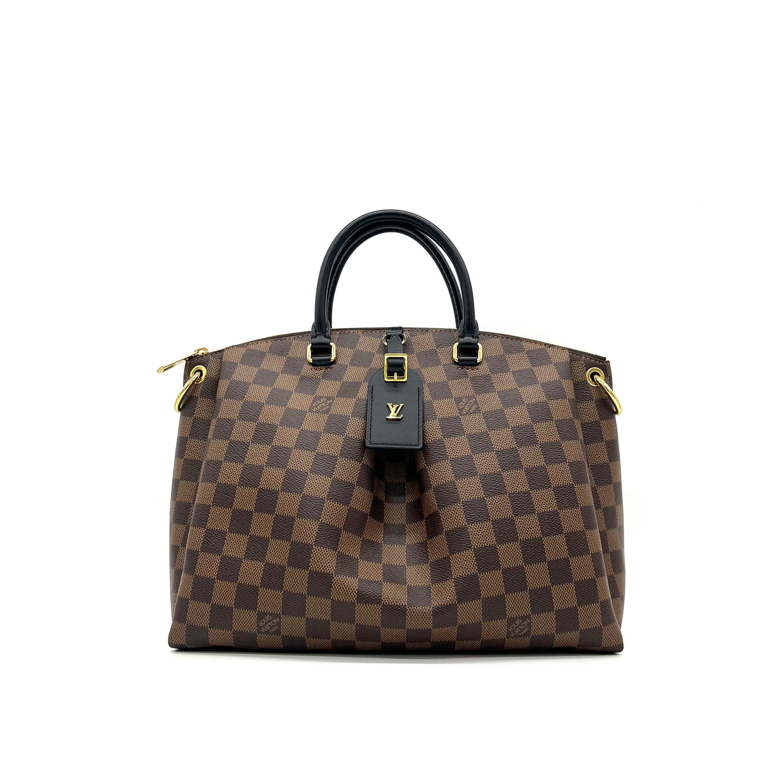 Louis Vuitton LOUIS VUITTON Damier Ebene Odeon Tote MM Black