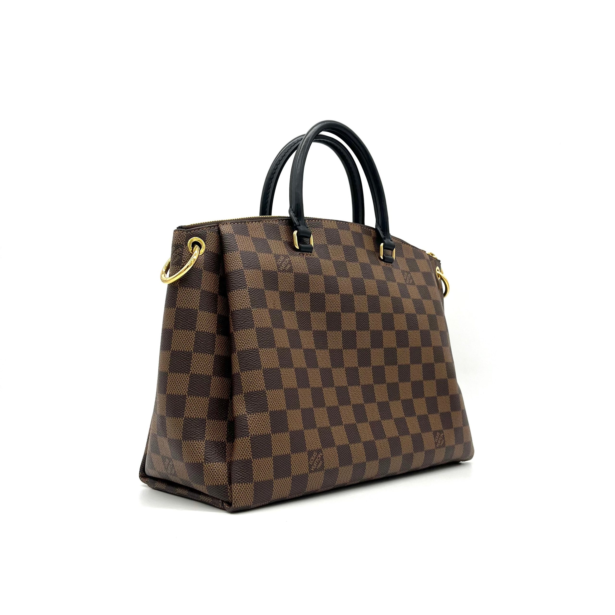 Louis Vuitton LOUIS VUITTON Damier Ebene Odeon Tote MM Black