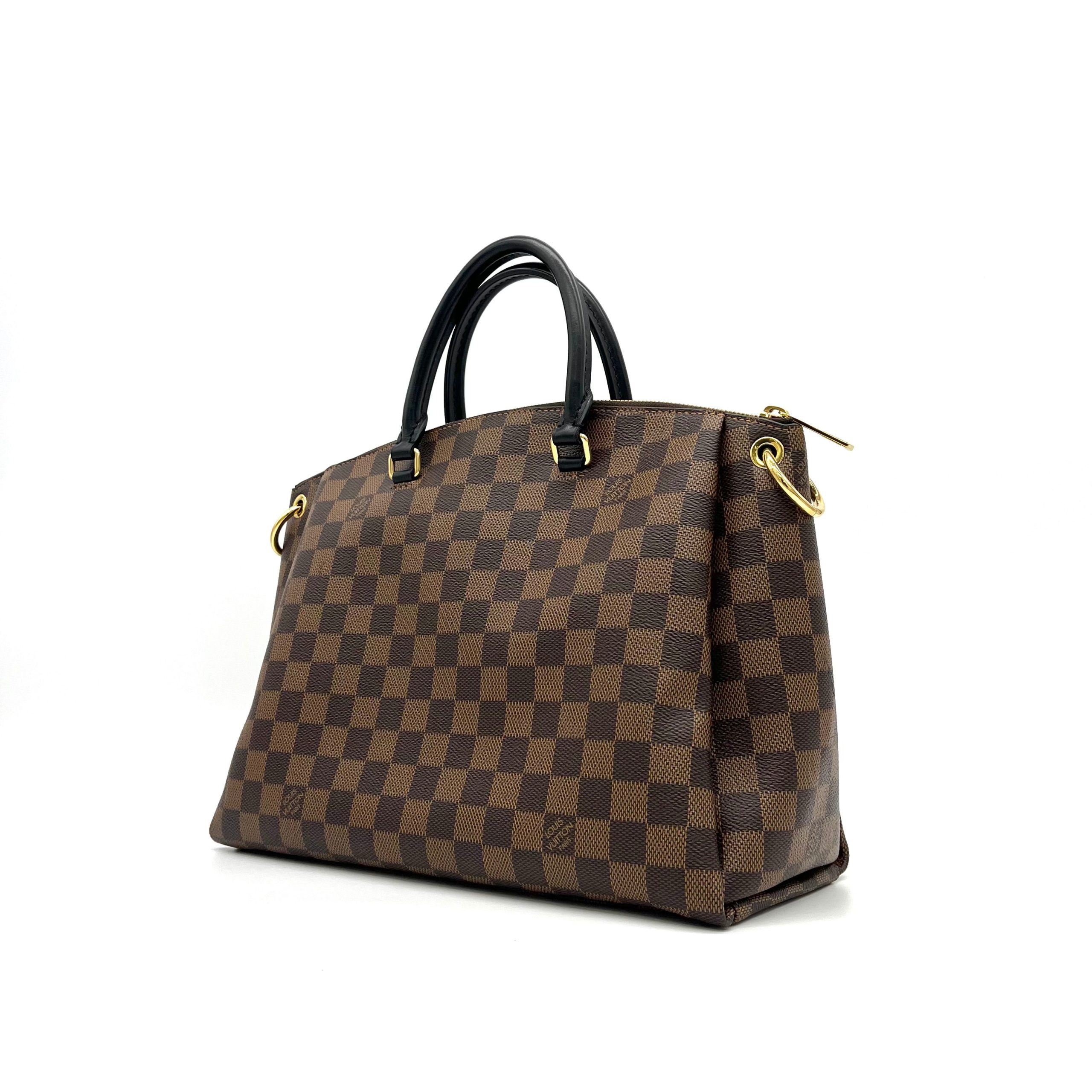 Louis Vuitton LOUIS VUITTON Damier Ebene Odeon Tote MM Black
