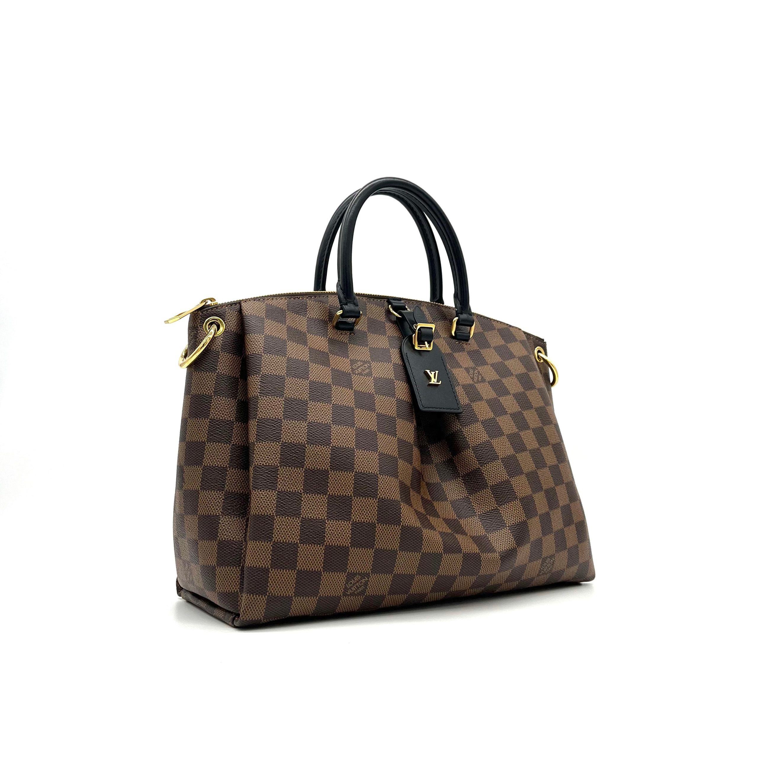 Louis Vuitton LOUIS VUITTON Damier Ebene Odeon Tote MM Black
