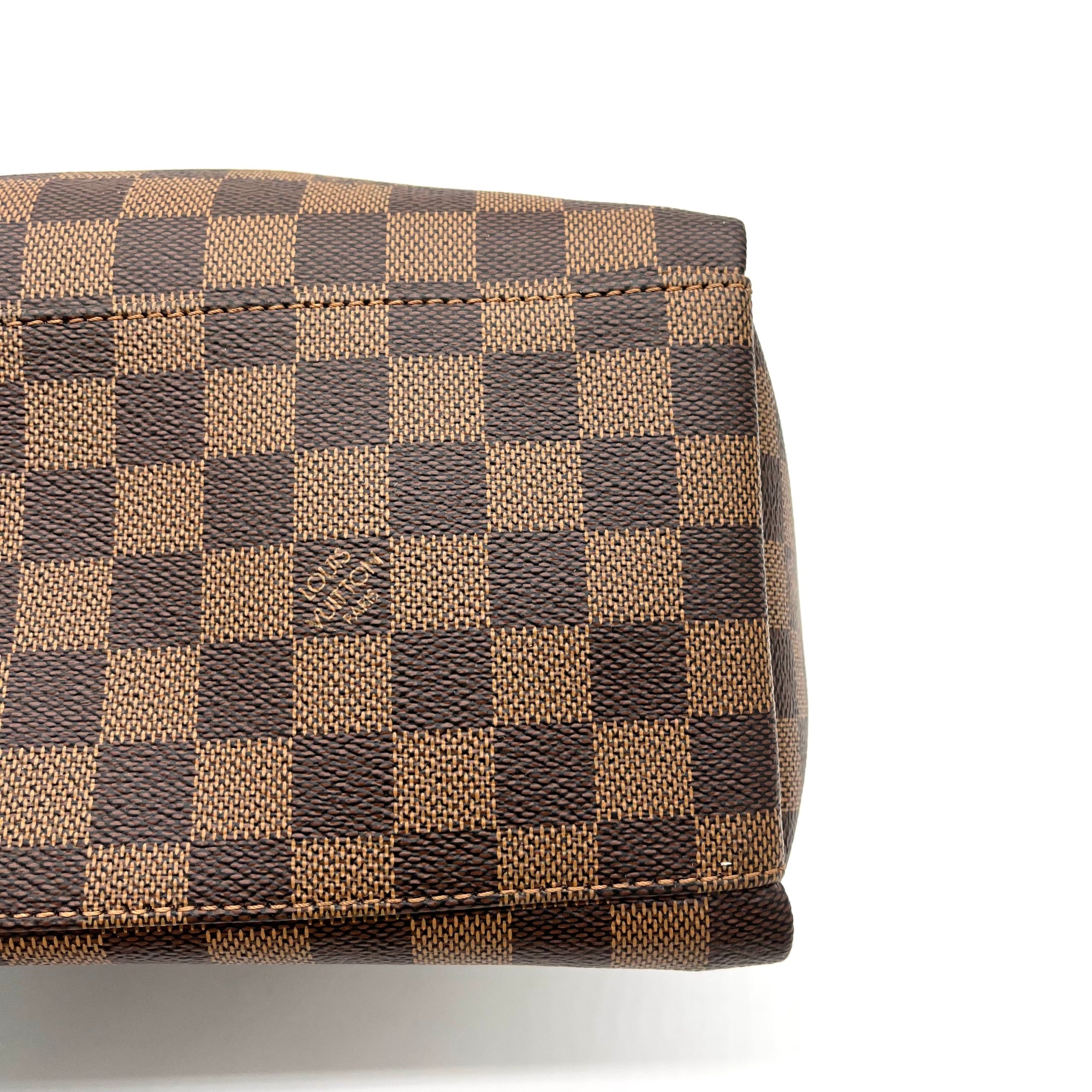 Louis Vuitton LOUIS VUITTON Damier Ebene Odeon Tote MM Black