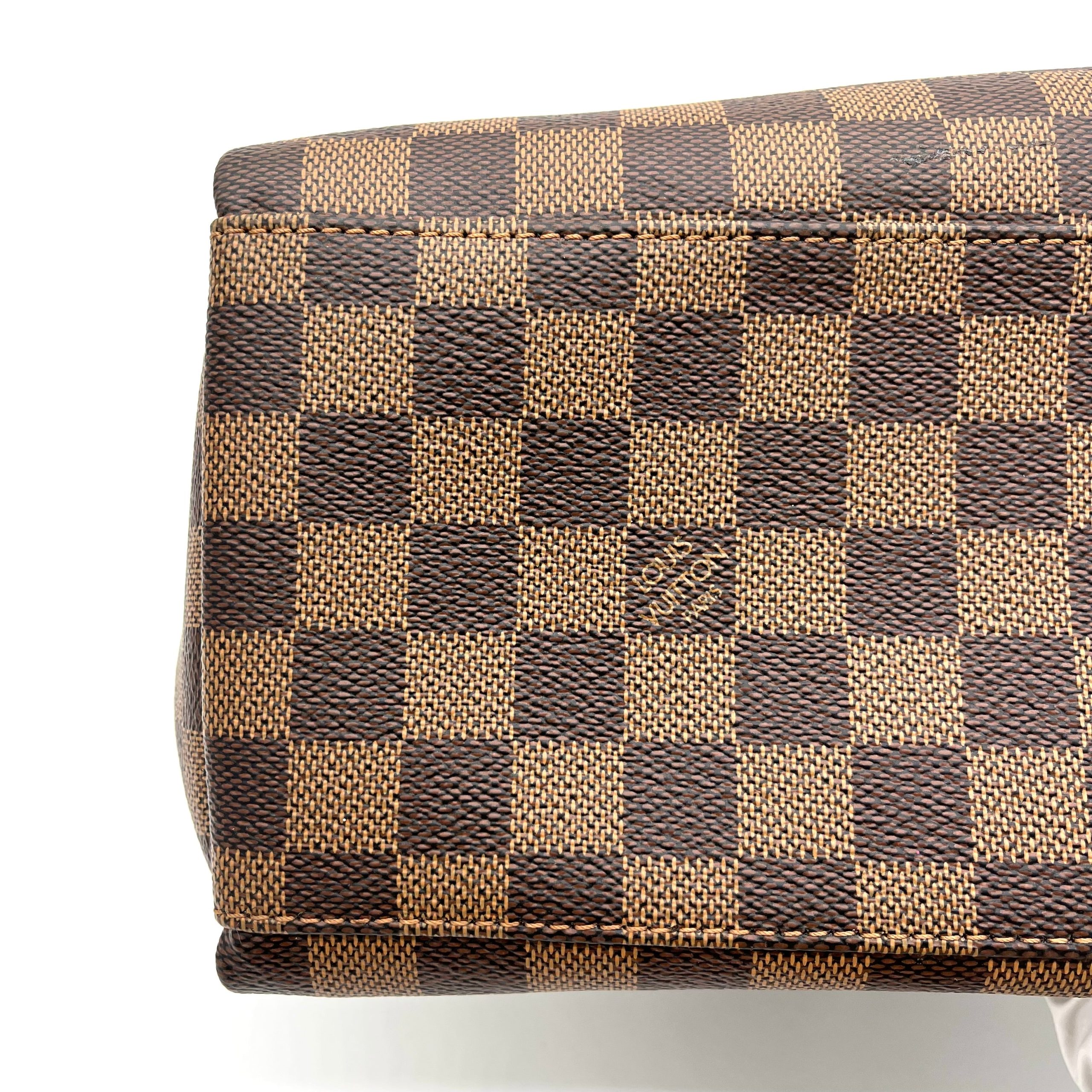 Louis Vuitton LOUIS VUITTON Damier Ebene Odeon Tote MM Black