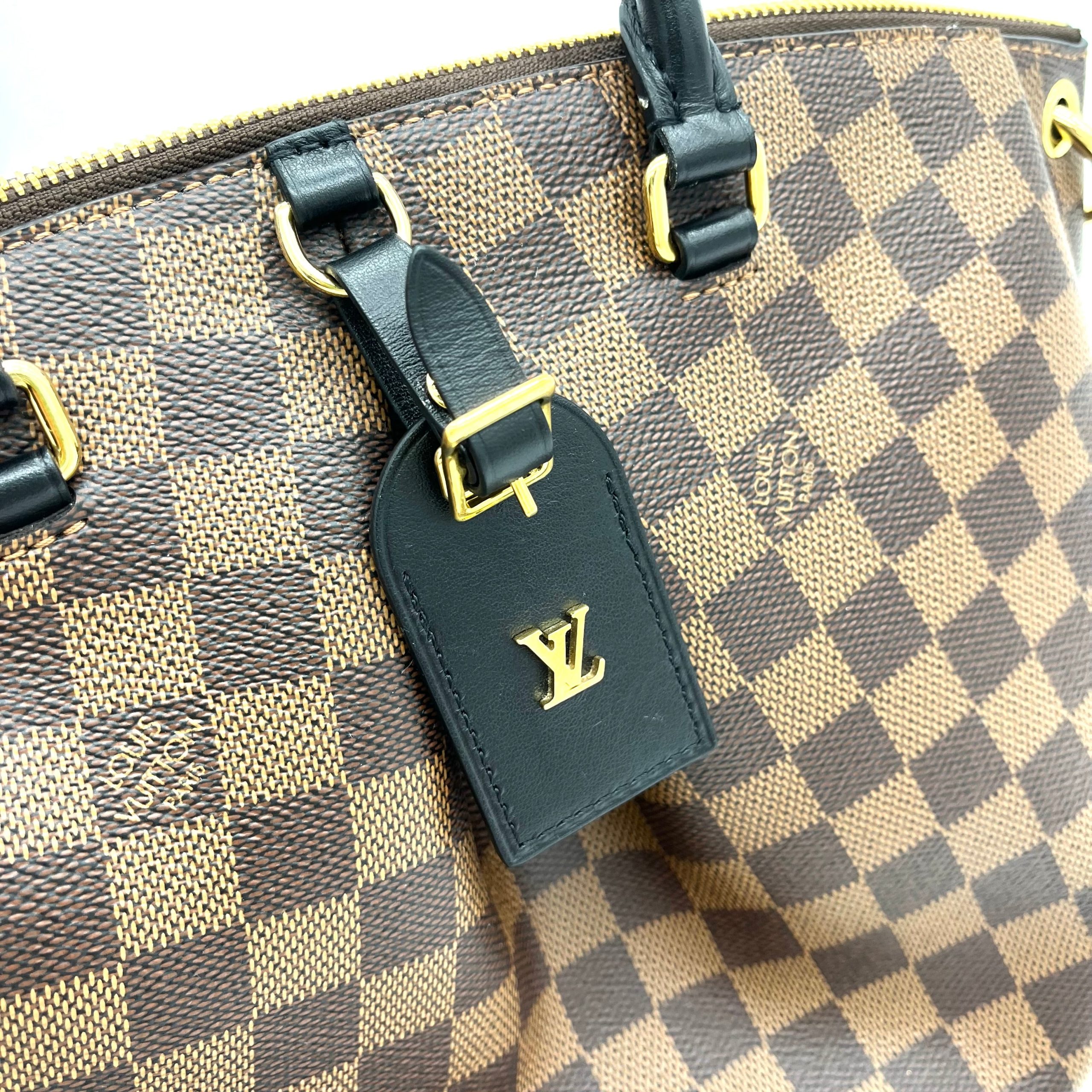 Louis Vuitton LOUIS VUITTON Damier Ebene Odeon Tote MM Black