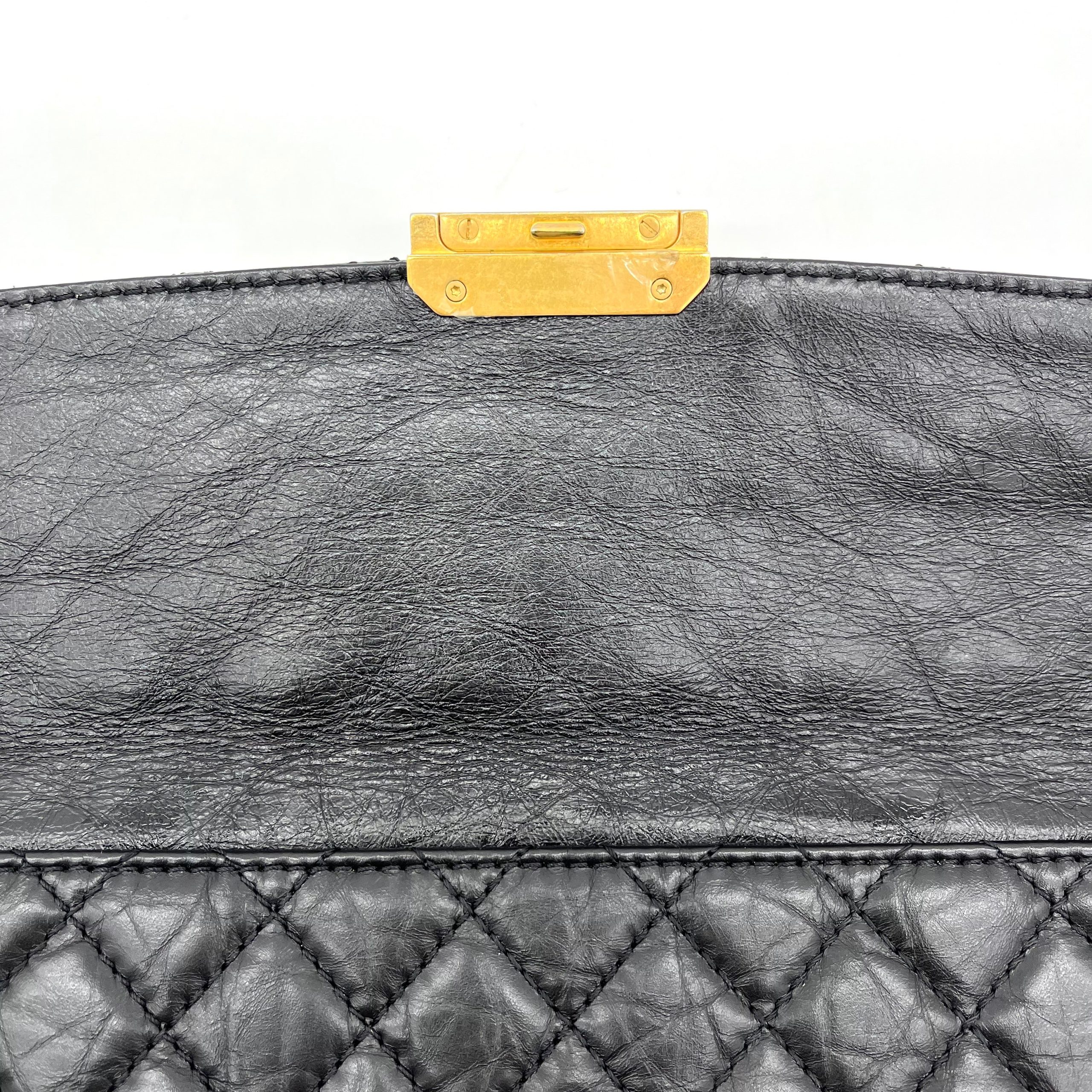 CHANEL Paris-Hamburg Clasp Quilted Clutch Black 2018-2019
