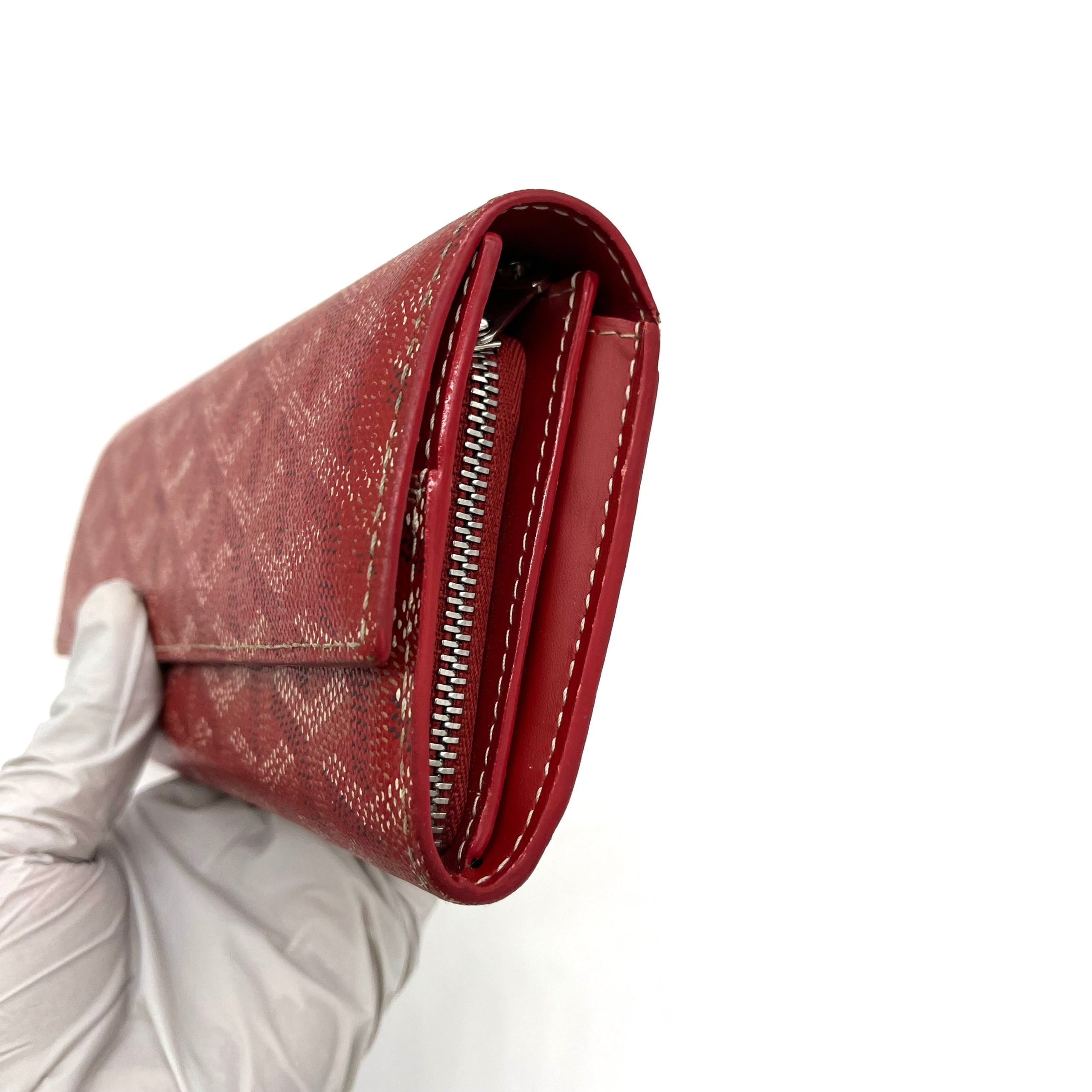 Goyard Goyardine Varenne Long Wallet Red
