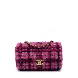 CHANEL 23/24 Metiers d’Art Pink Wool mini bag