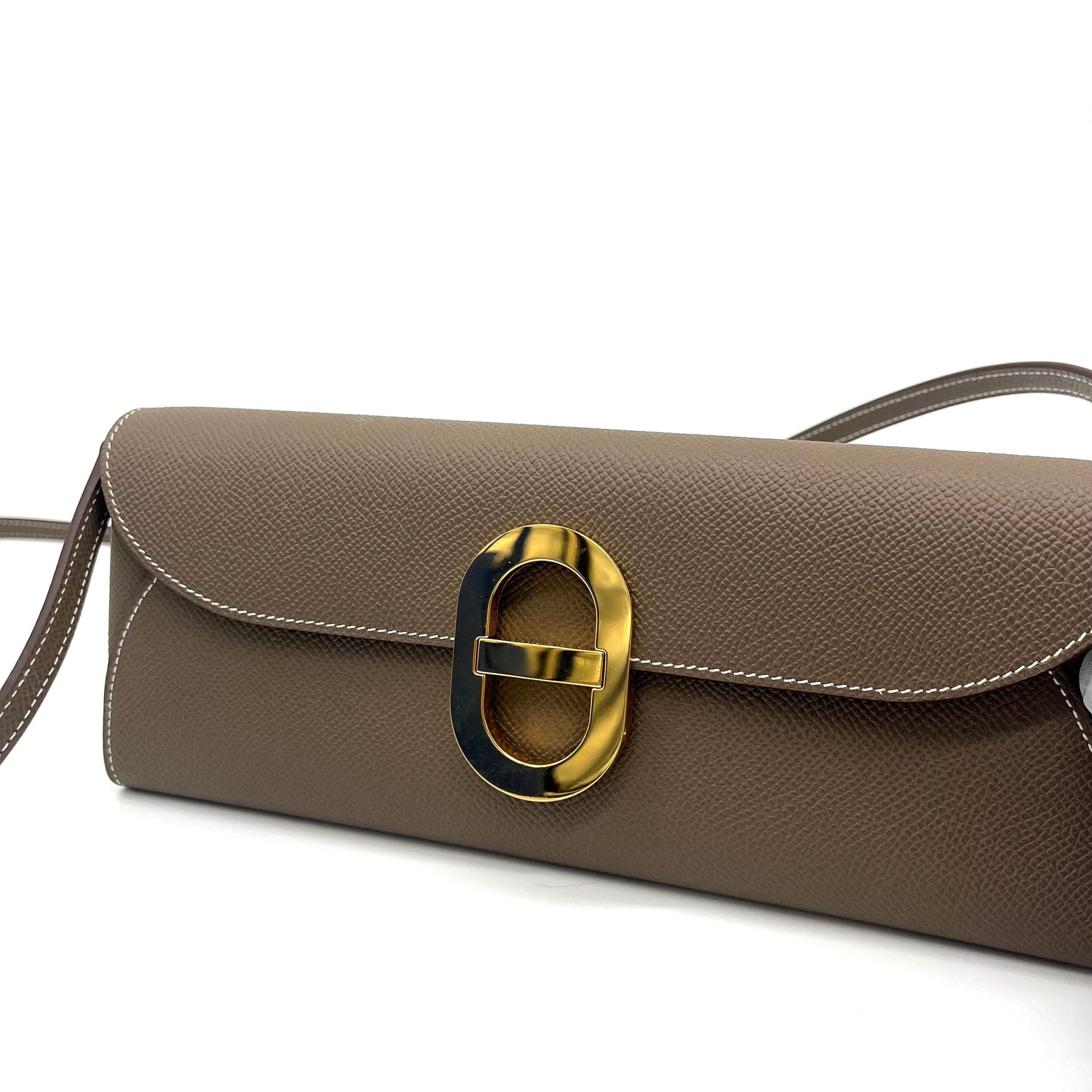 Hermes Epsom Chaine d'Ancre Wallet To Go Etoupe