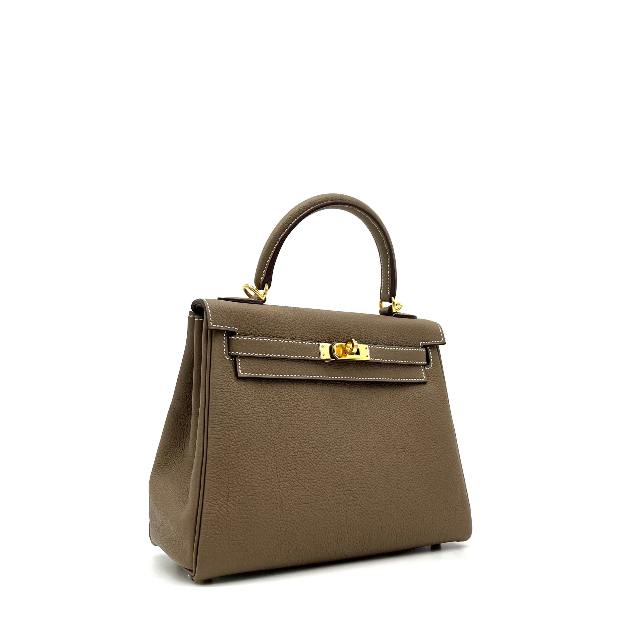 Hermes Epsom Kelly Sellier 25 Etoupe