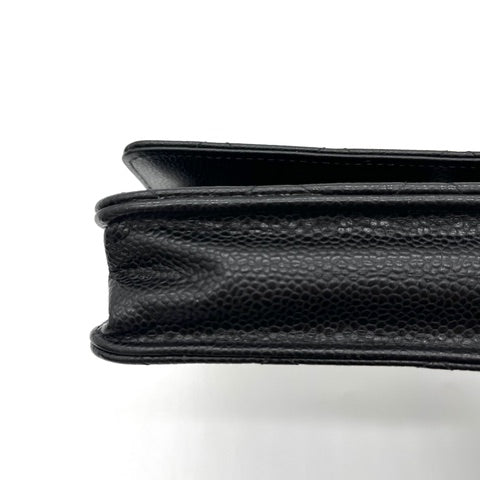Chanel Caviar Quilted Wallet on Chain WOC Black