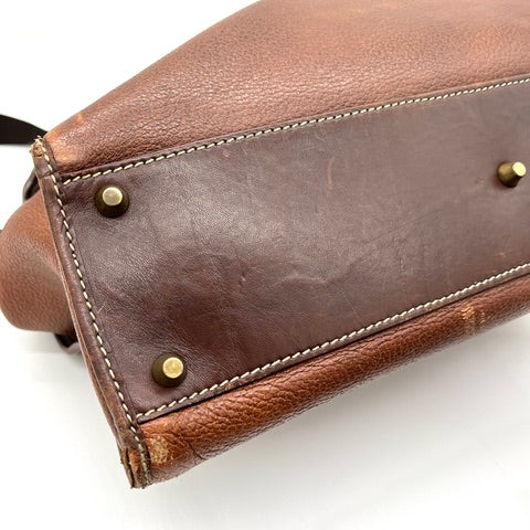 A.testoni Italy Leather shoulder Bag
