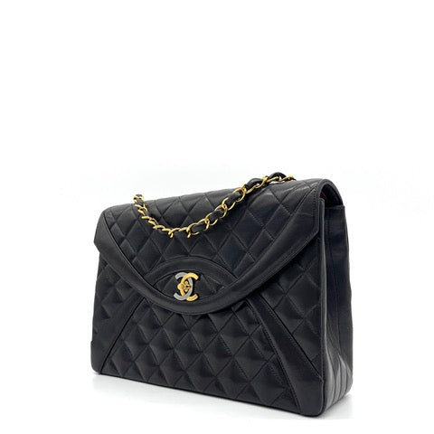 Chanel Black Quilted Lambskin Paris Limited Flap Medium 2015-2016