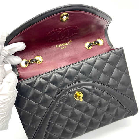 Chanel Black Quilted Lambskin Paris Limited Flap Medium 2015-2016