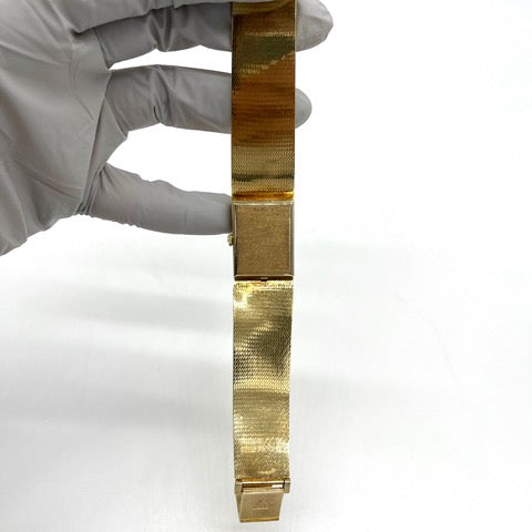 Vintage 14K Gold OMEGA Wristwatch Mesh Watch Swiss Mechanical Movement