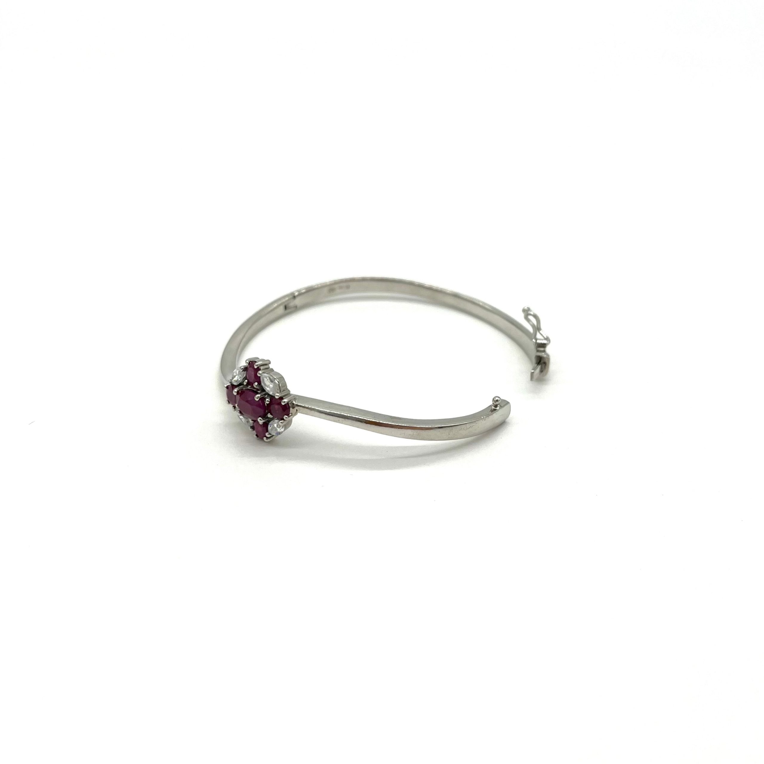 Pink Sapphire Diamond Bracelet
