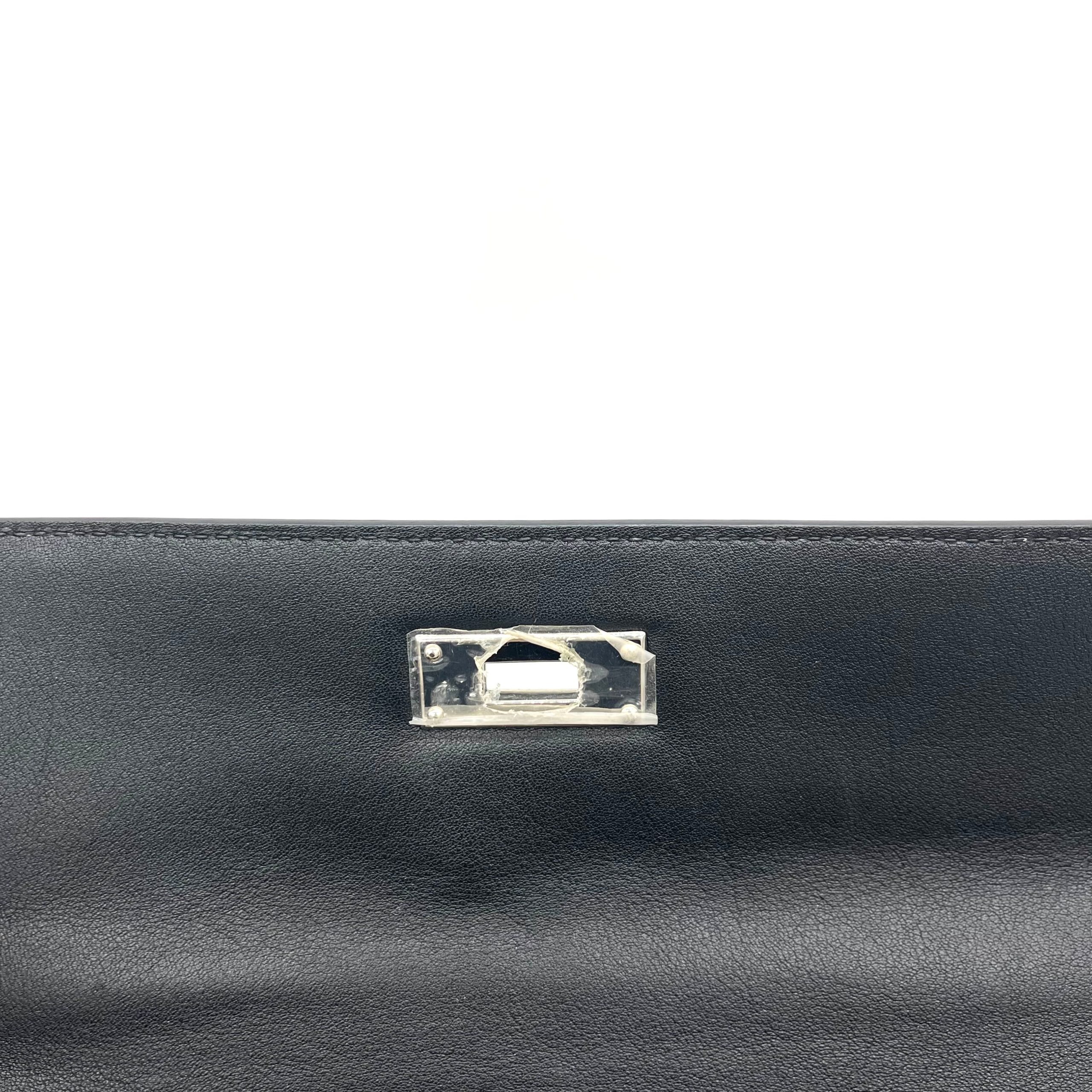 [Limited Edition] Hermes Swift Toile De Camp Cavalcadour Kelly Sellier 32 Black