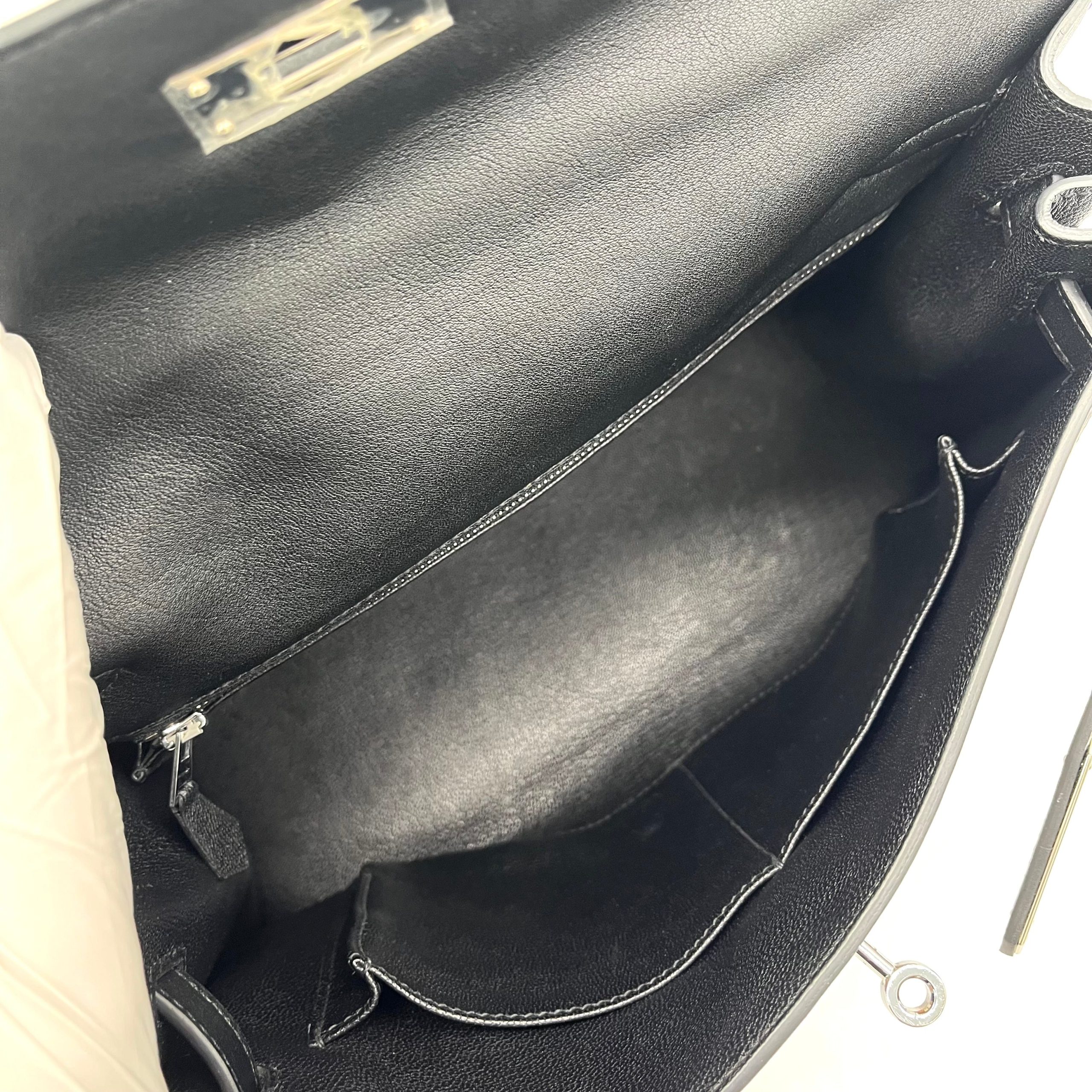 [Limited Edition] Hermes Swift Toile De Camp Cavalcadour Kelly Sellier 32 Black