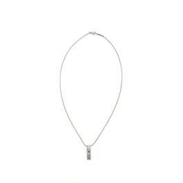 Tiffany & Co Vintage 18K Diamond Atlas Bar Pendant Necklace