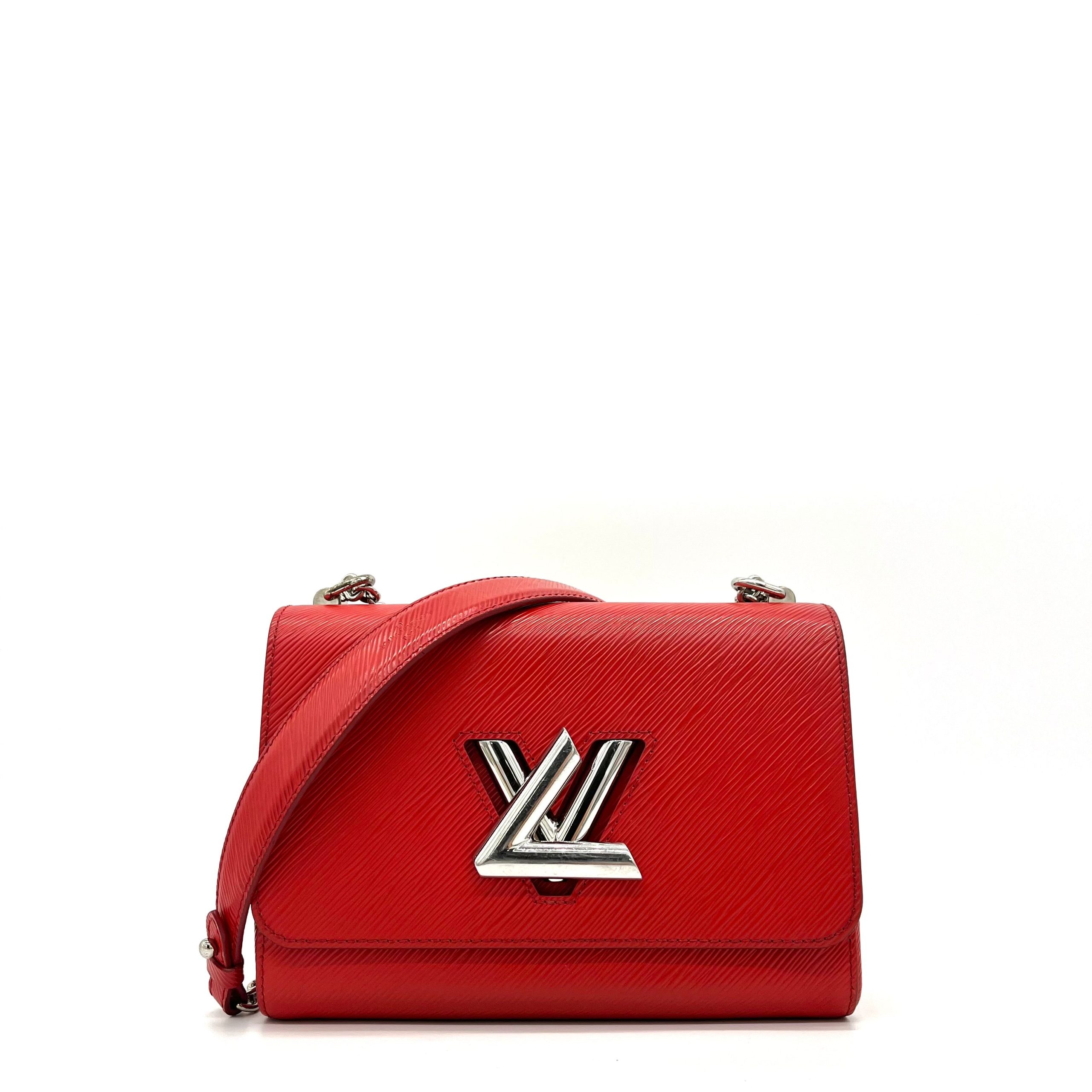 LOUIS VUITTON Epi Twist Shoulder Bag MM Coquelicot