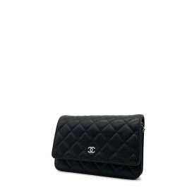 Chanel Caviar Quilted Wallet on Chain WOC Black 2020