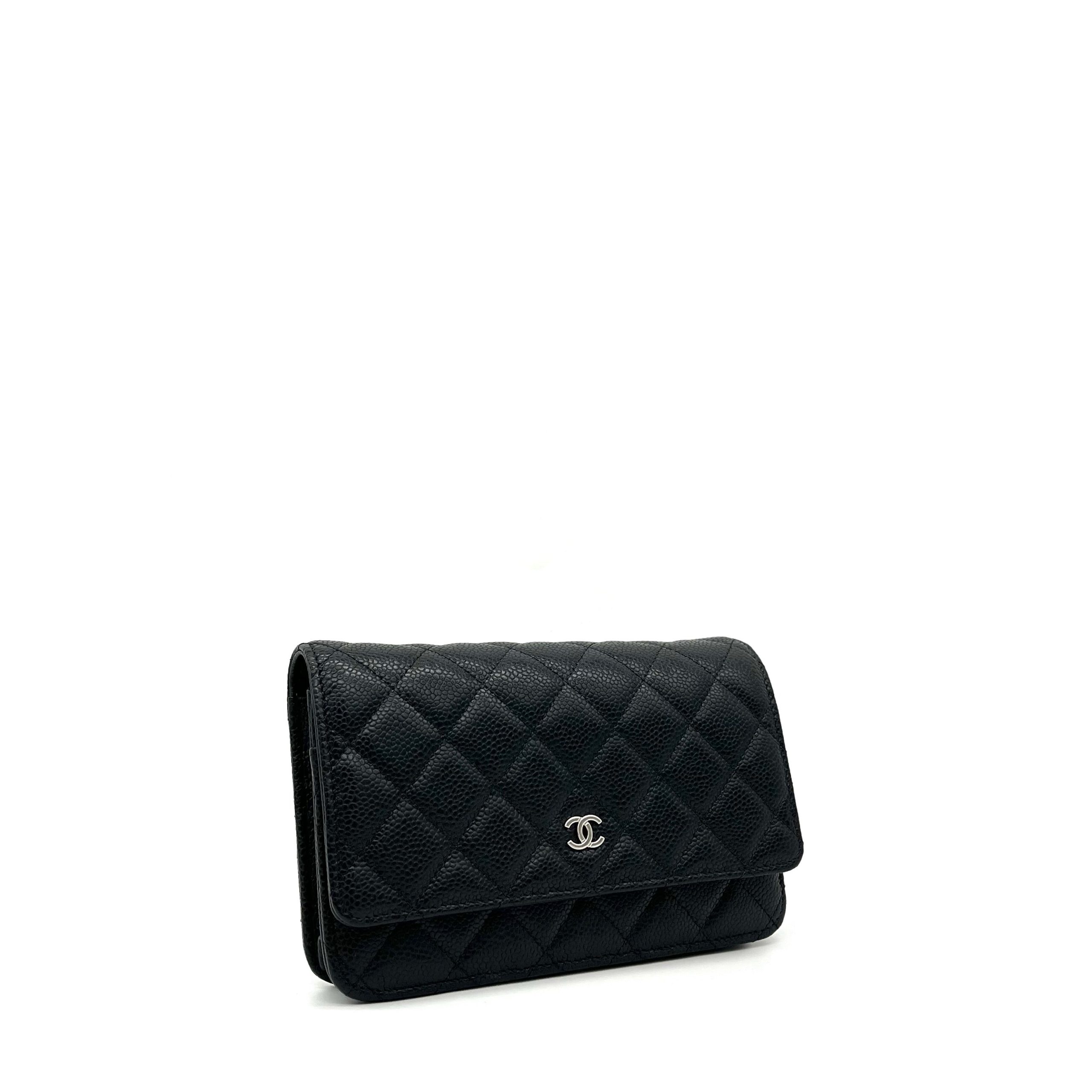 Chanel Caviar Quilted Wallet on Chain WOC Black 2020