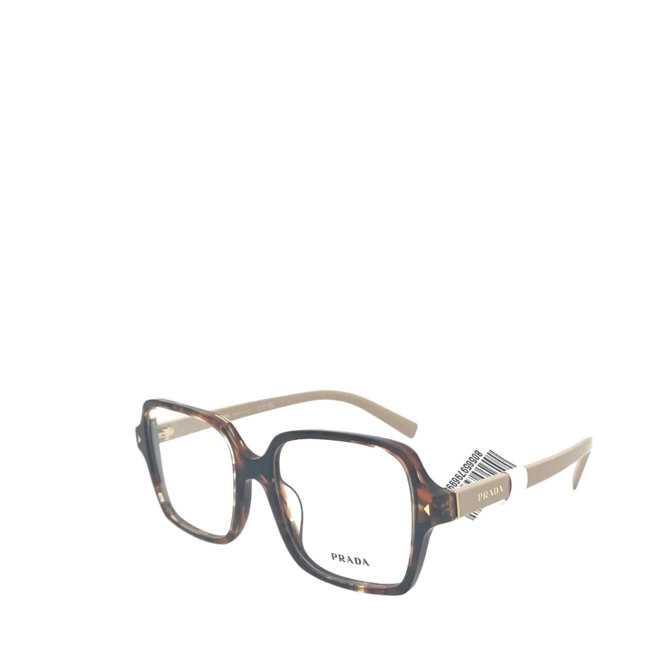 PRADA PR A02V 07R101 Havana Caramel Eyeglasses Frame